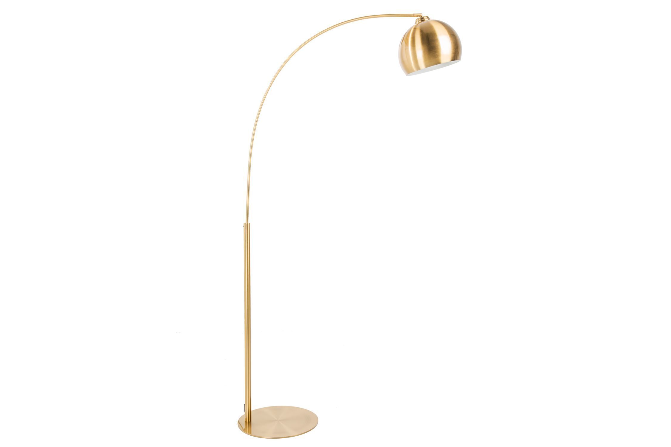 XXL Bogenlampe Metall 205 cm E27 Retro elegant in Gold