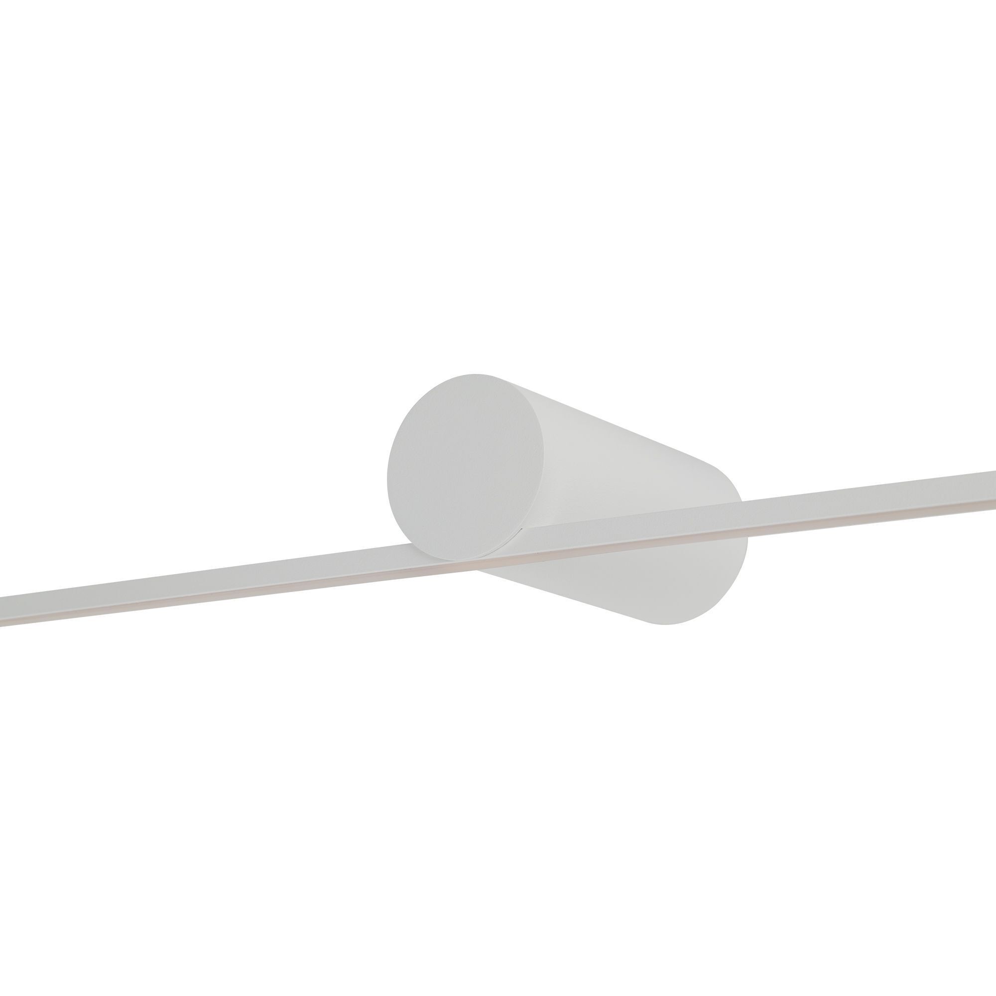 LED Wandleuchte Weiß Aluminium B:99 cm 3000 K 14 W Lichtleiste, LED-Stange, Rundkopf, Metall, Weiß