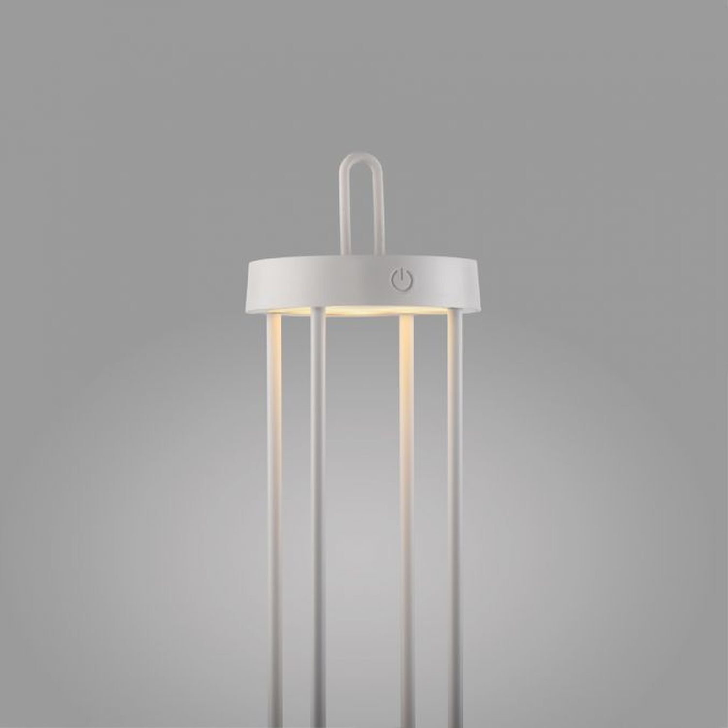 Lampe de table LED rechargeable métal dimmable IP44 2700 K blanc
