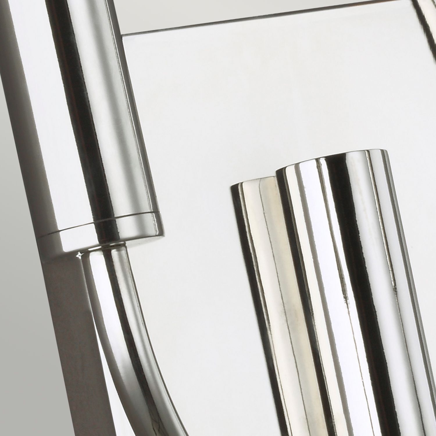 Chromed, Metall, Zylinder, Clamp, Reflektierend