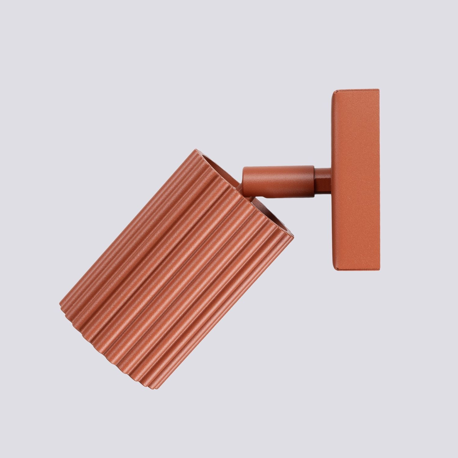 Wandspot GU10 B: 8 cm klein Rot schwenkbar Modern Aluminium