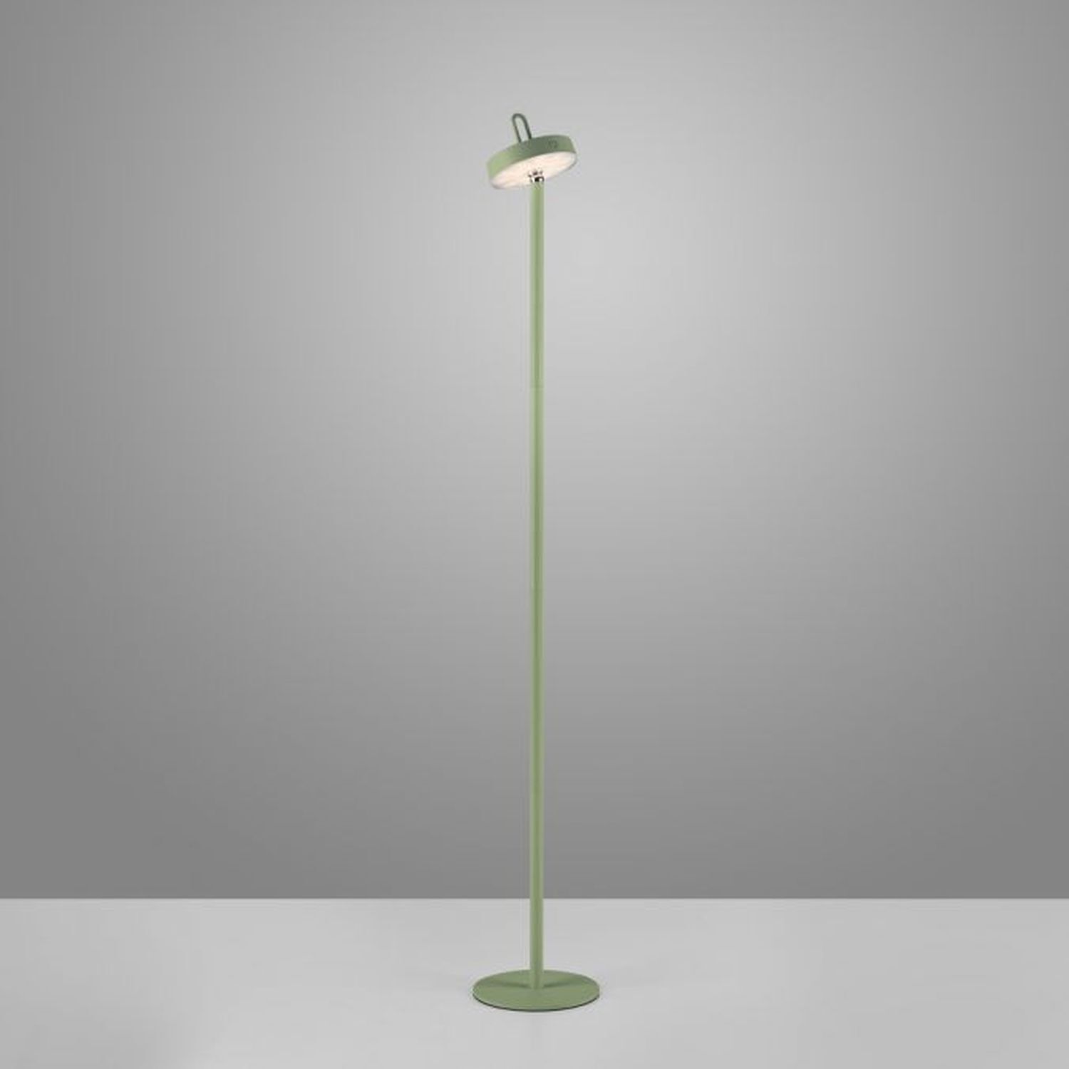 LED Akku Stehleuchte Grün Dimmer Touch IP44 125,2 cm Lampe