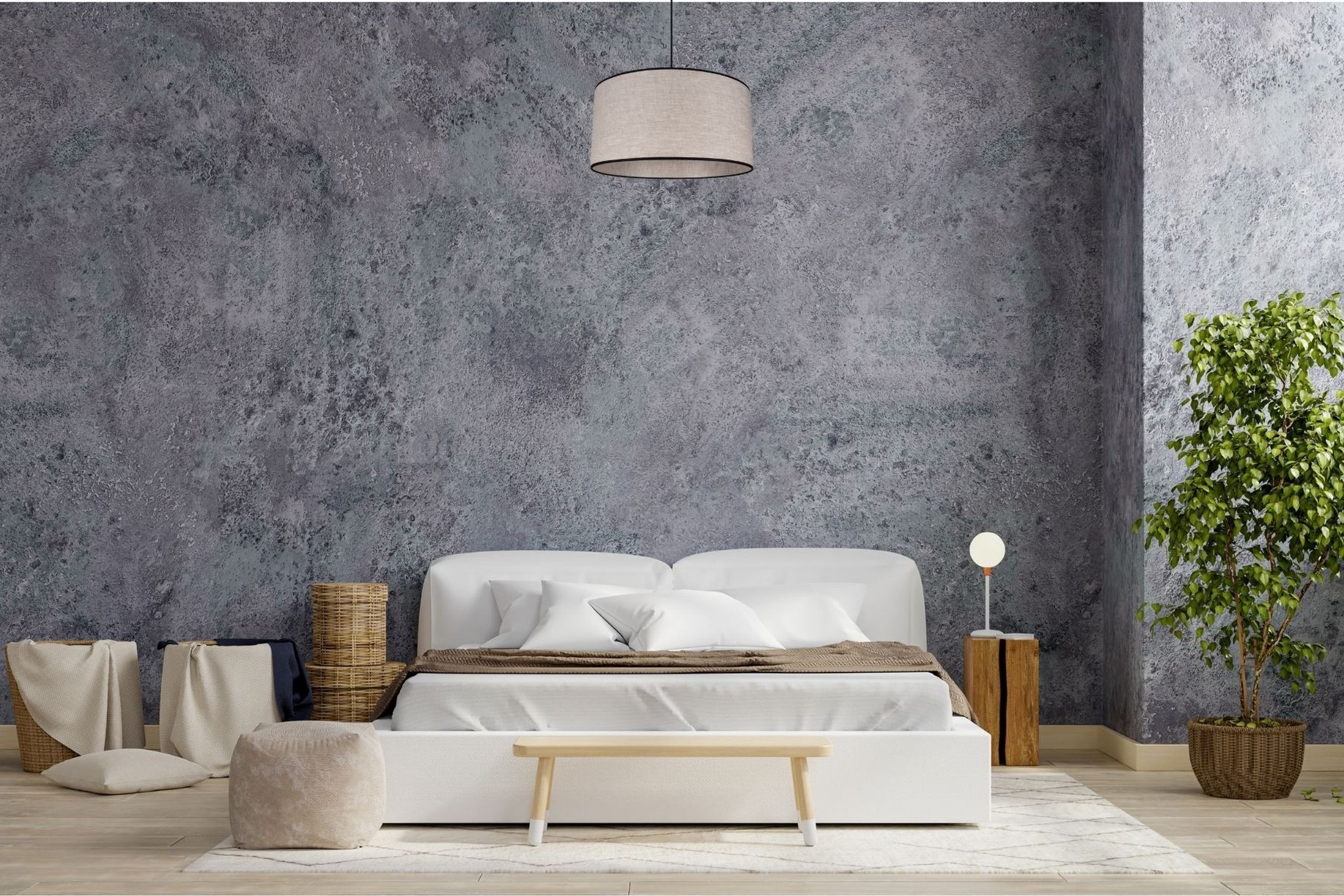 Tissu Lampe à suspendre anti-éblouissement Noir Beige E27 Ø40 cm rond