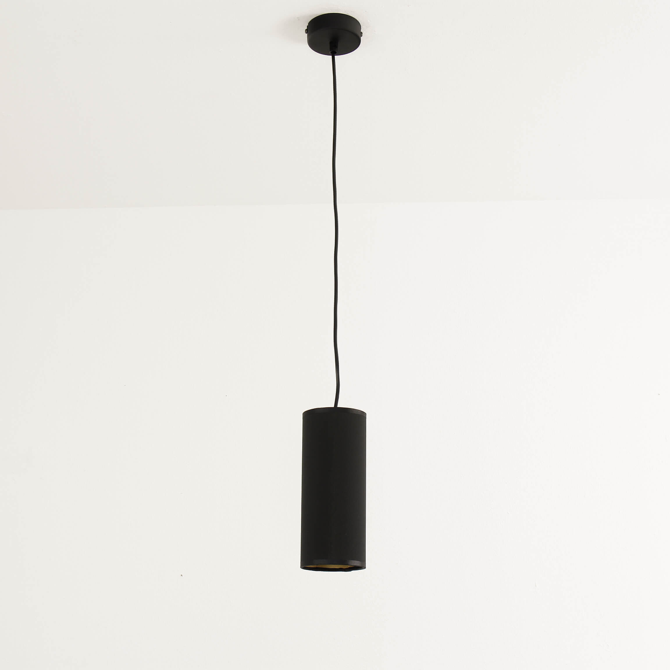 Hängelampe Wohnzimmer Esstisch Ø8,5cm Schwarz Lampe