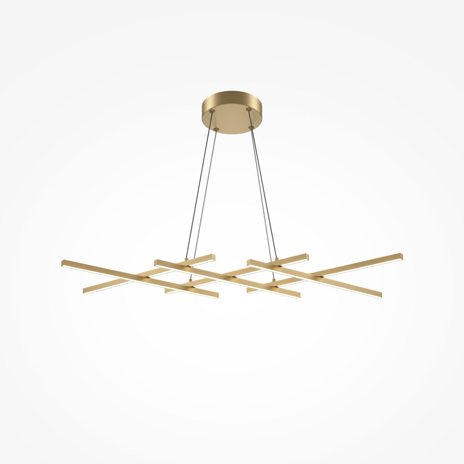 Suspension LED aluminium H : max. 305,7 cm en laiton