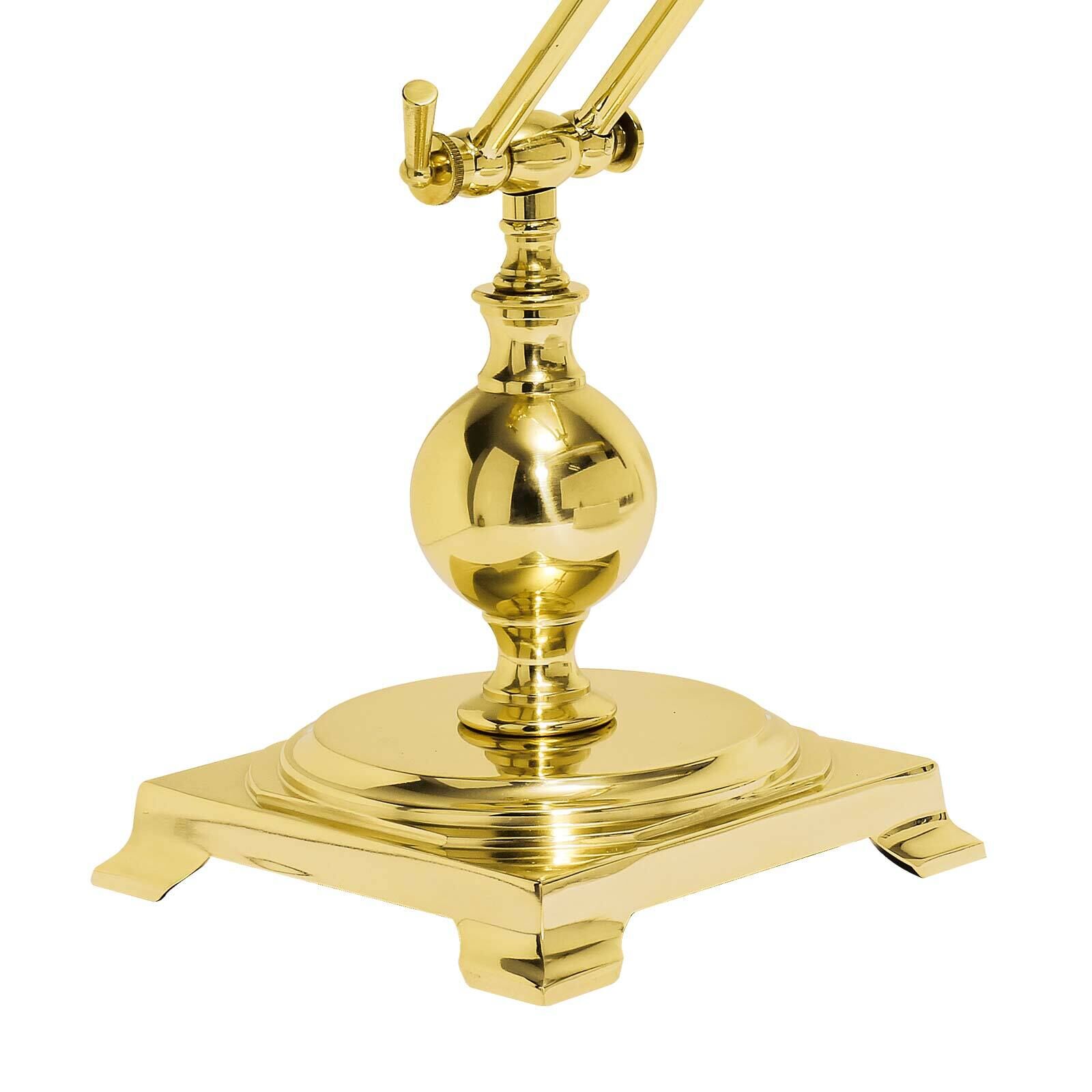 Lampe de banquier laiton poli E14 H : 43 cm Art Nouveau Rauchrohr