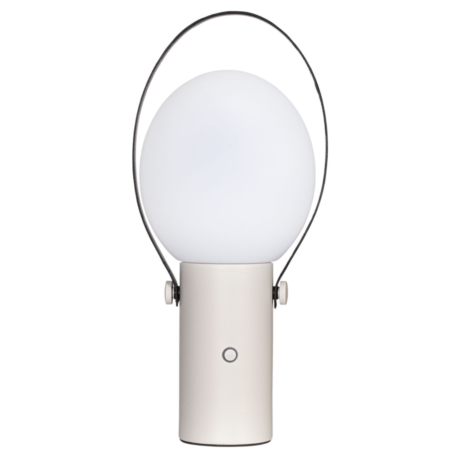 Akku Tischlampe außen LED dimmbar 35,5 cm Beige Weiß kabellos