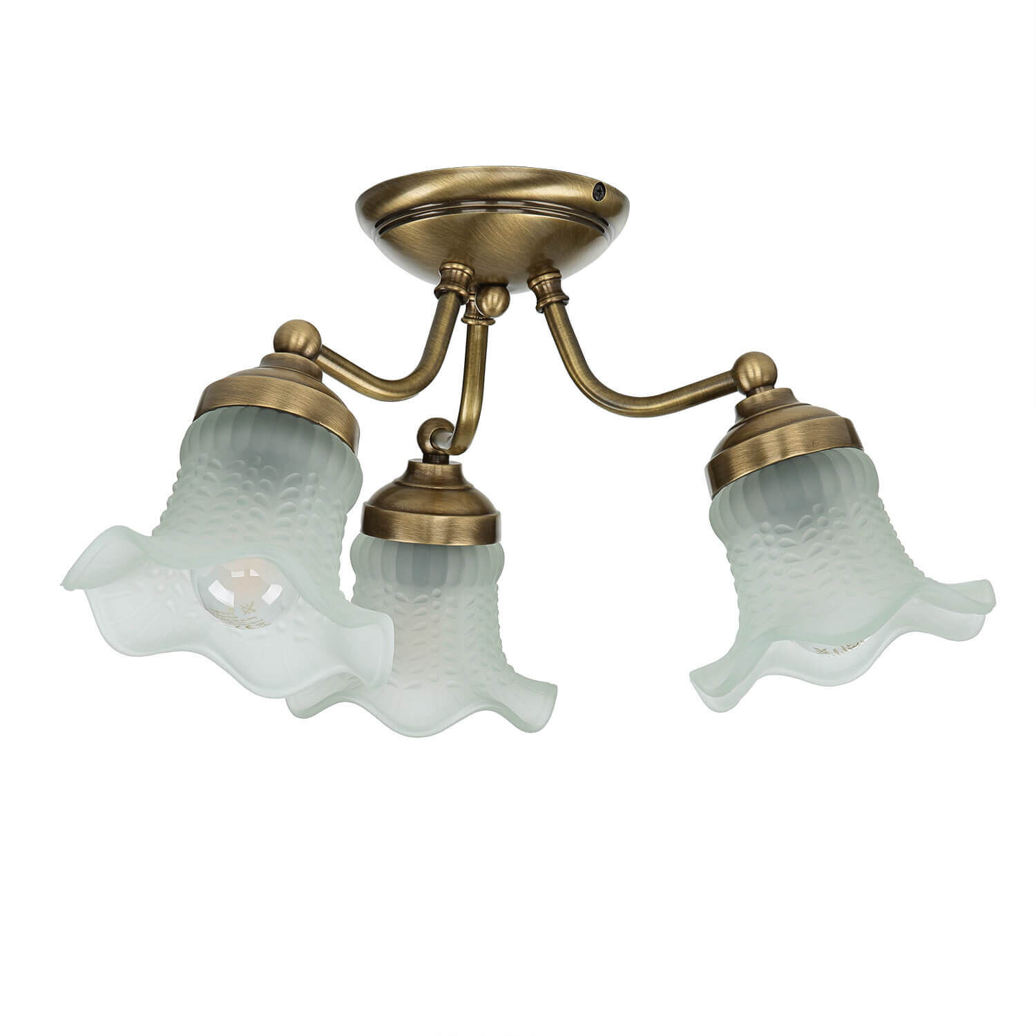 Premium Deckenleuchte Ø36cm 3-Flmg Leuchte, Bronze, Deckenleuchte