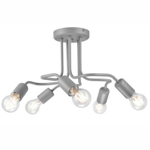Deckenleuchte Silber Modern Wohnzimmer Metall