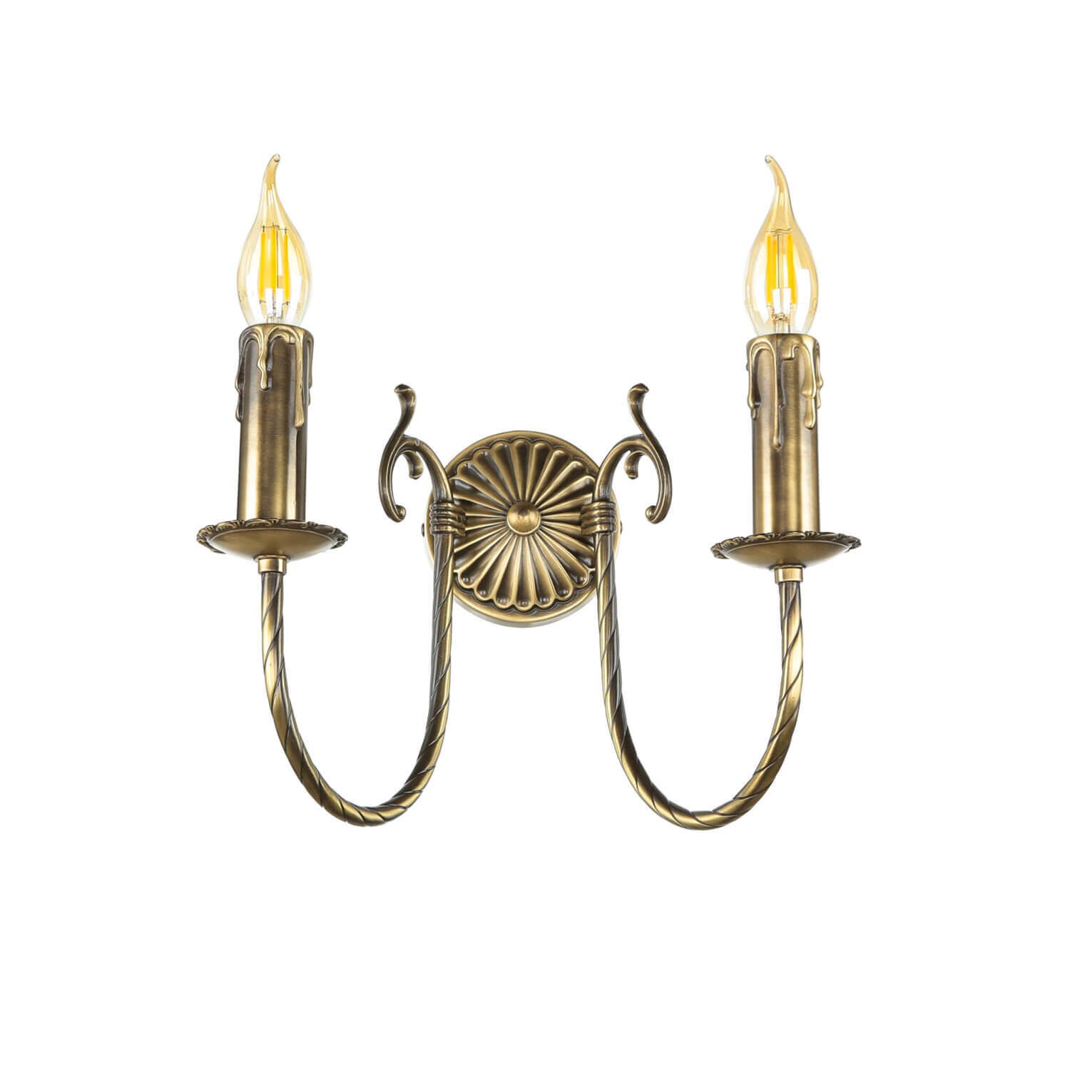 Jugendstil Wandlampe Bronze Hell Leuchter, Lampe
