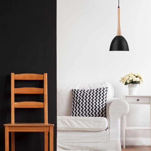 Suspension de salon Noir rond Scandinave