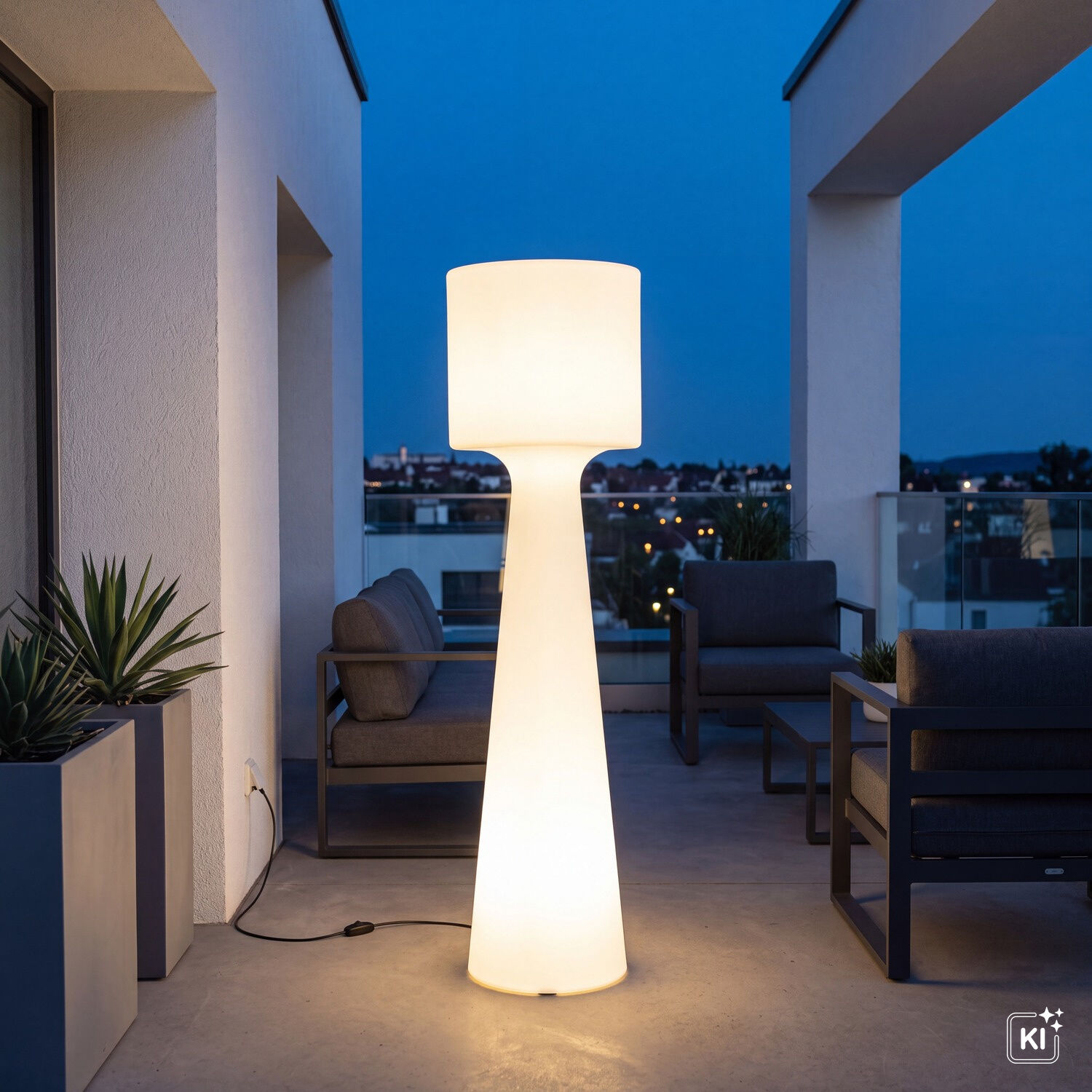 126650-deko-stehlampe-aussen-ip65-170-cm-weiss-mit-led-6000-k-2000-lm-kabel-stecker-aussenleuchte-garten-wegeleuchte-2 Stehlampe, Bodenlampe, Tischlampe, Outdoor, LED灯