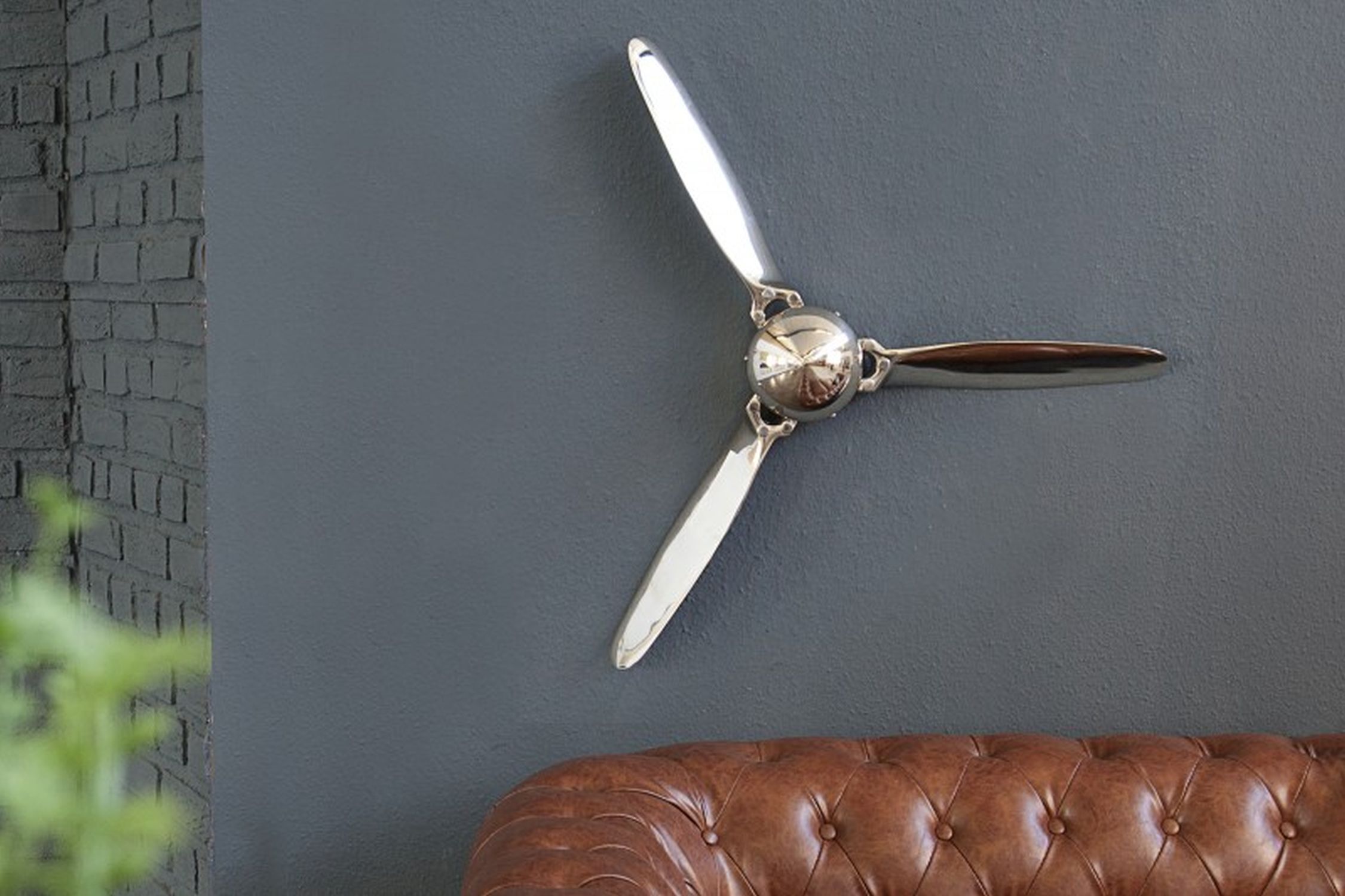 Deko Propeller Wand Metall Handarbeit 90x90 cm in Kupfer Gerät, Deckenventilator, Elektrisches Gerät