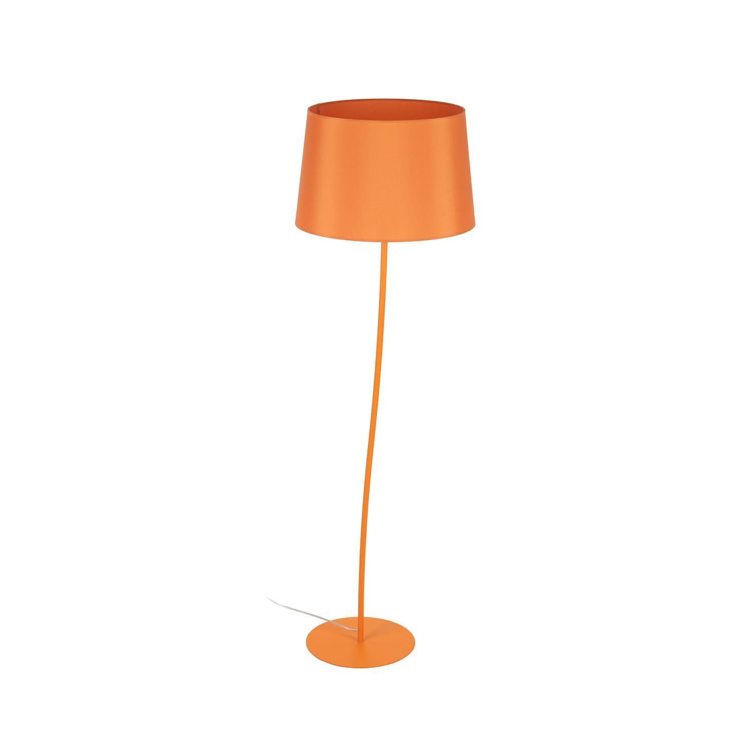 Stehleuchte Kinderzimmer Orange E27 150 cm klein Stoff Metall Lampe, Lampenschirm