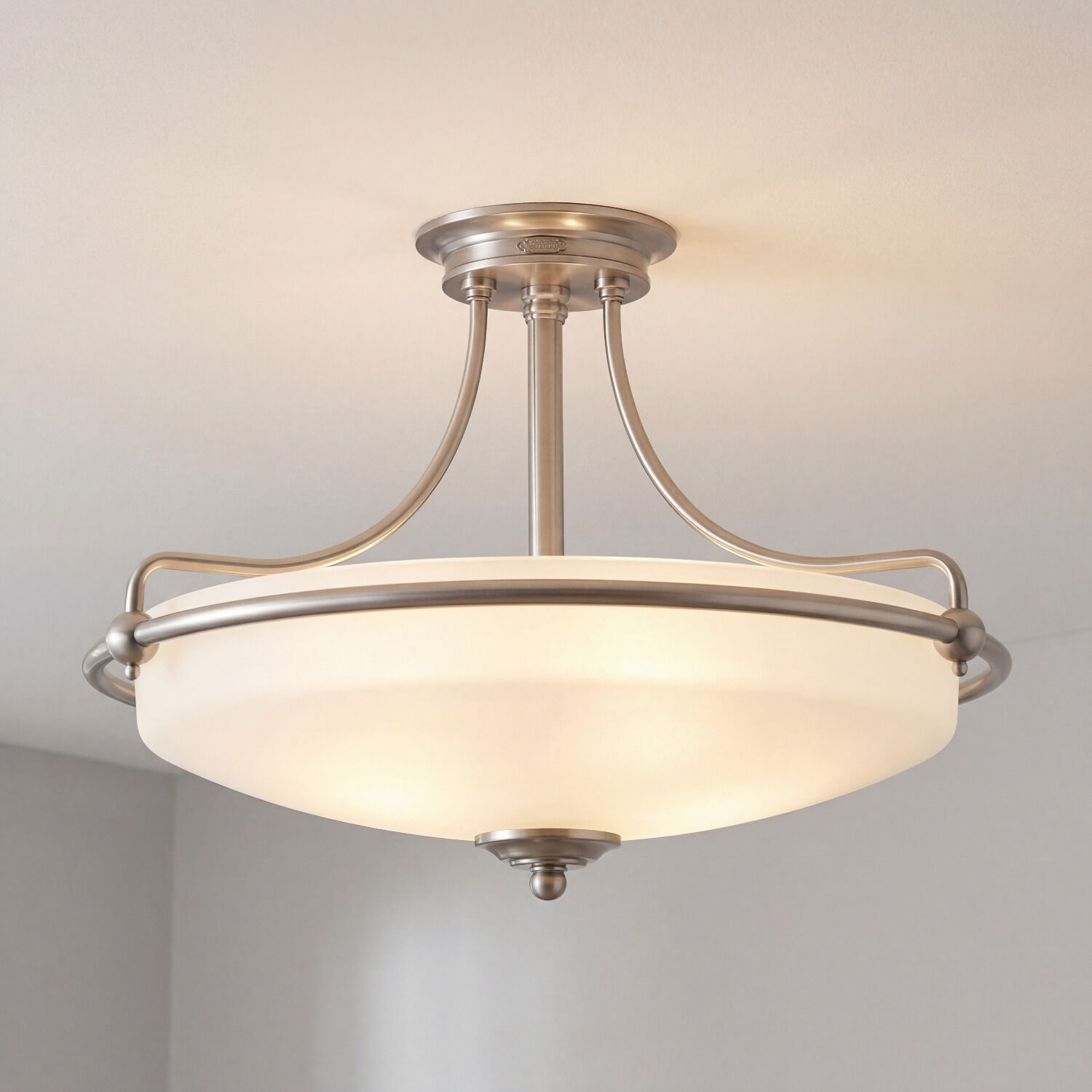 deckenleuchte-deckenlampe-aspero-3-flammig-chrom-poliert-creme-jugendstil-581-1 Deckenleuchte, Halterung, Metall, Beige Glas, Rundflügel
