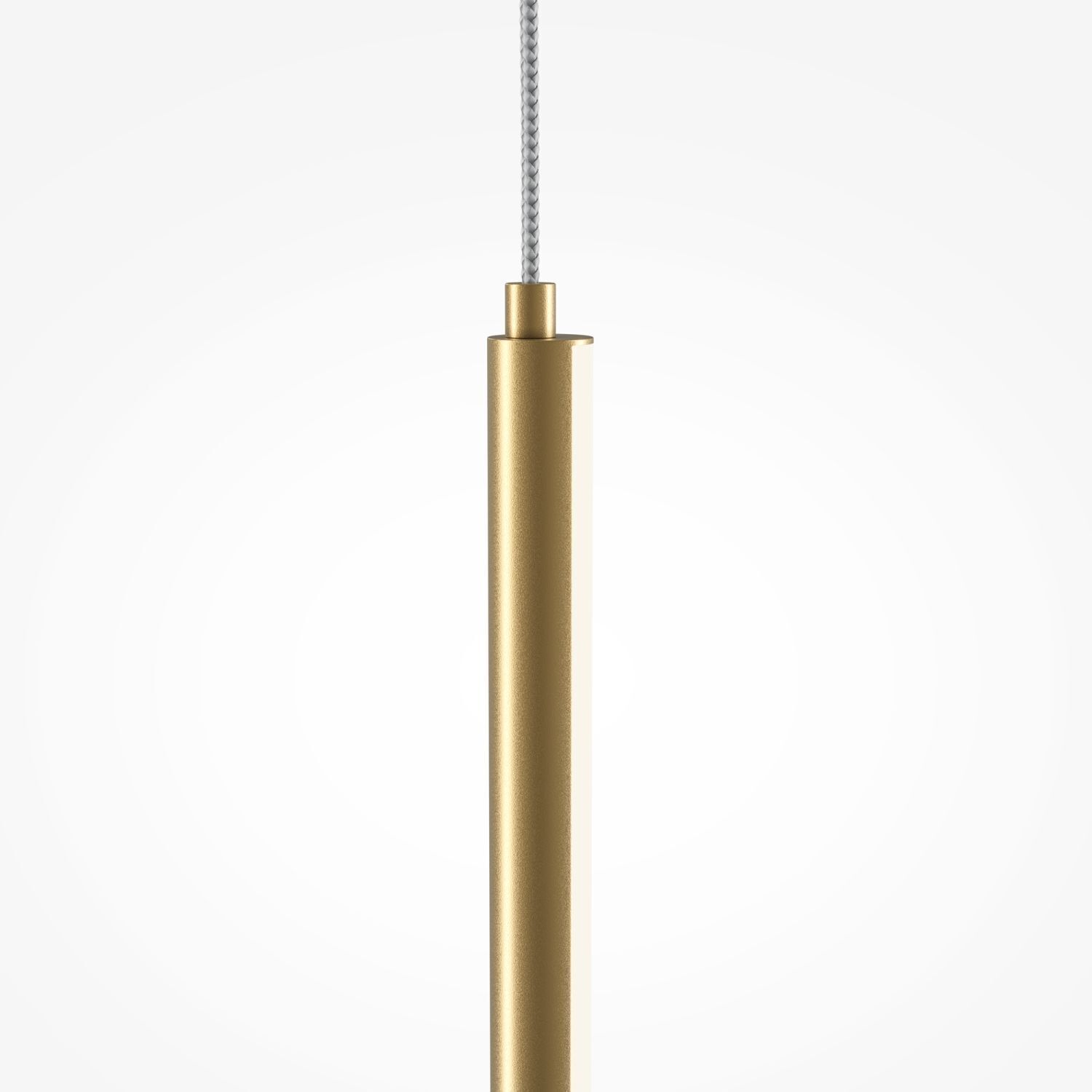 Suspension LED aluminium D : 1,7 cm rond en laiton