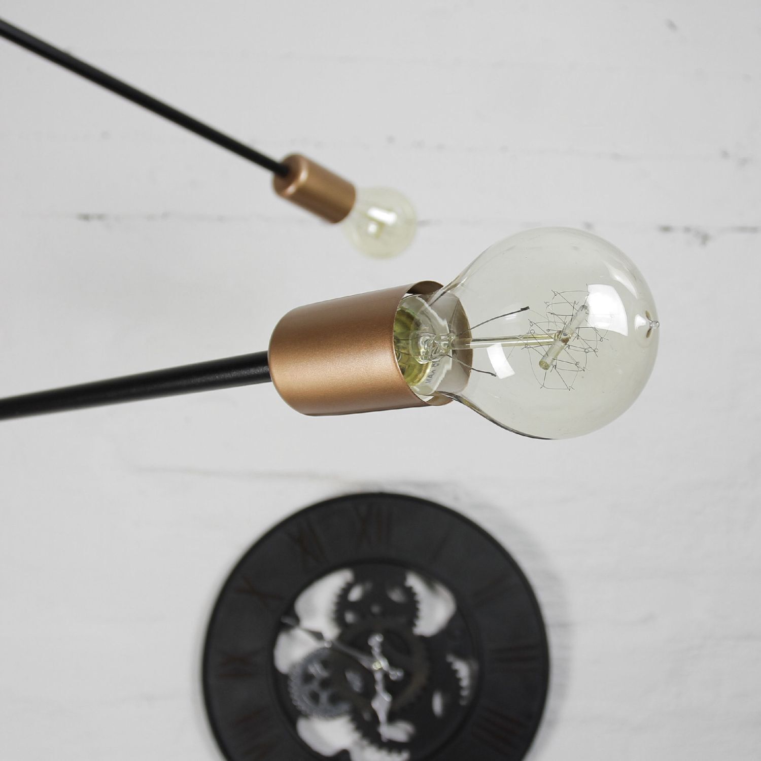 Hängelampe Schwarz Industrial Design verstellbar E27 Licht, Glühbirne