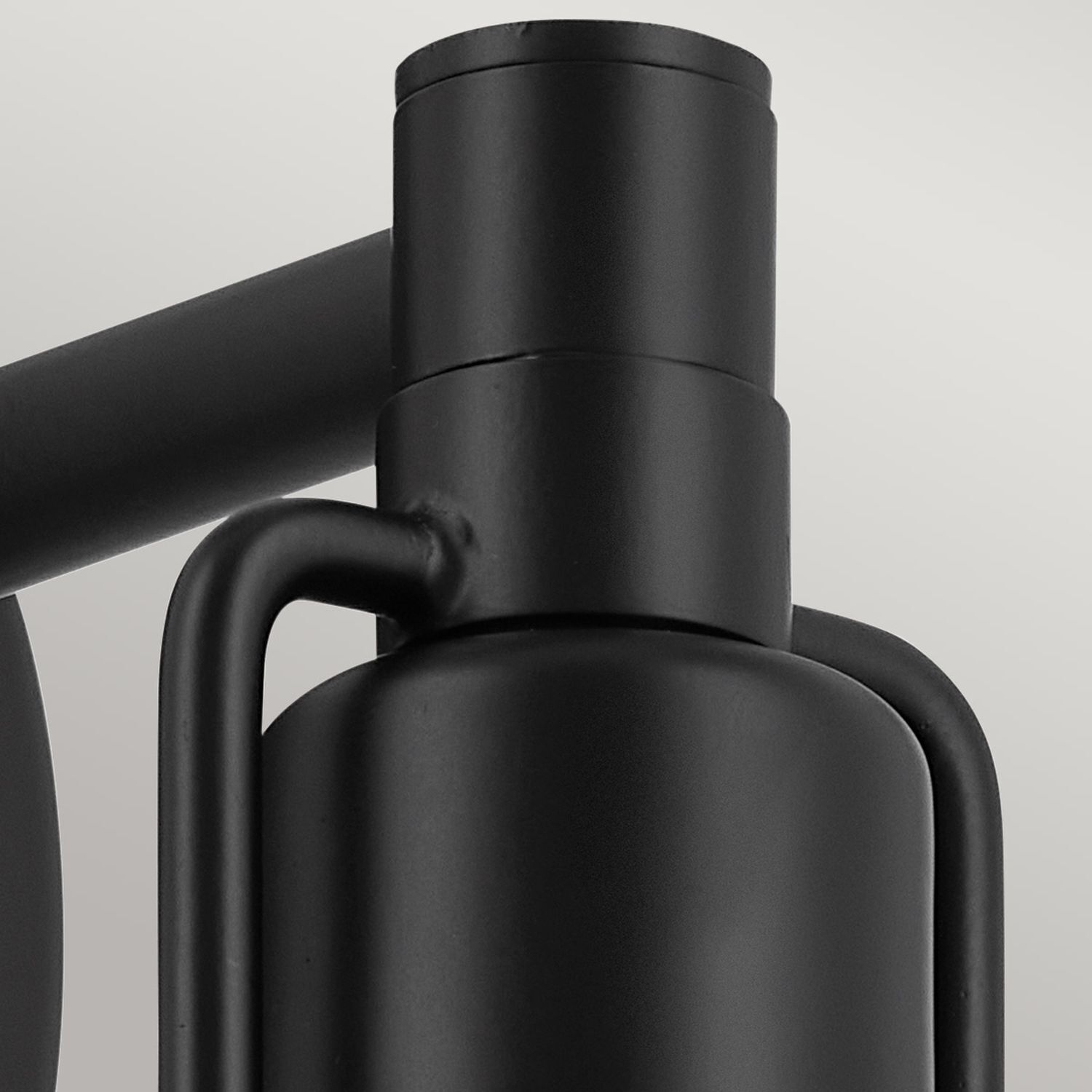 Lampe, Schwarz, Mattes Finish, Metall, Minimalistisch