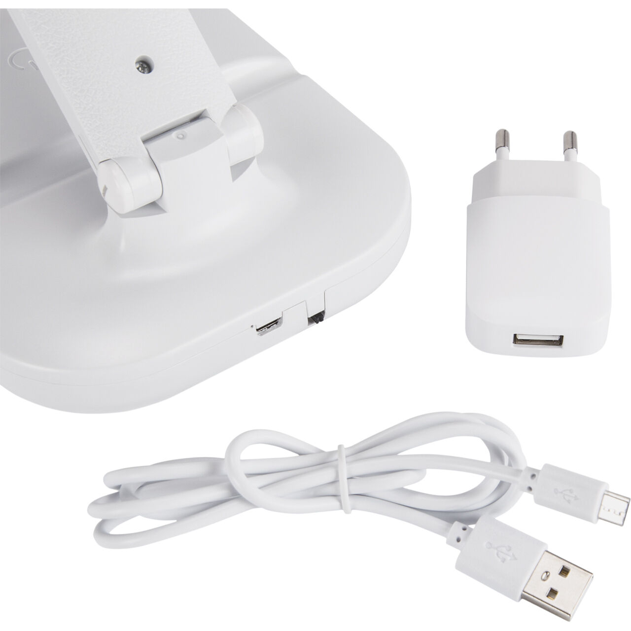 Lampe de bureau LED Variateur d'intensité Touch Changement de couleur 32,3 cm Blanc Adapter, Elektronik, Stecker