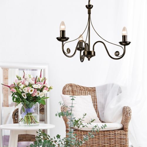 Leuchter, Lampe, Blumen-Arrangement, Pflanze, Stuhl