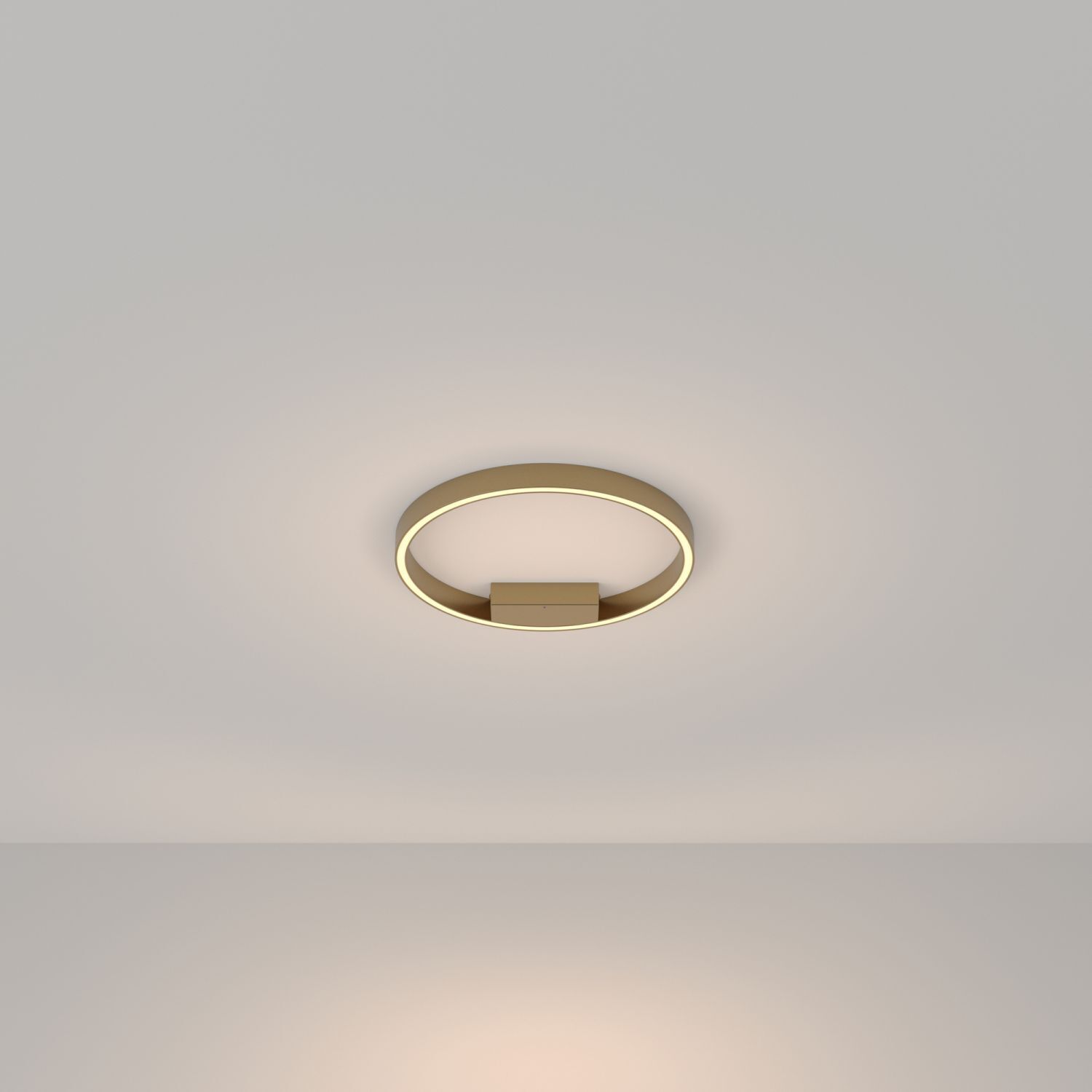 Plafonnier LED aluminium 3000 K blanc chaud 1200 lm rond
