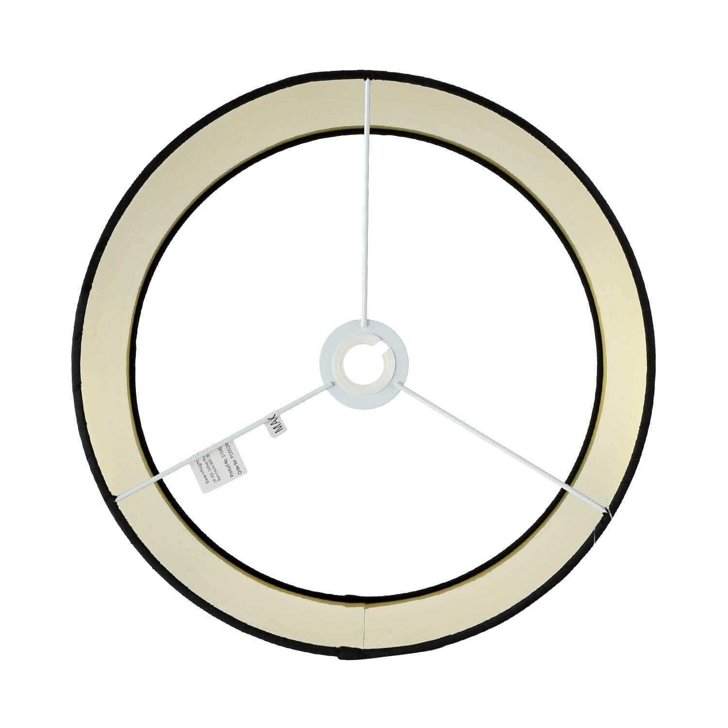 Lampenschirm Hängelampe Schwarz Gold Ø 40 cm Stoff Modern Maschine, Rad