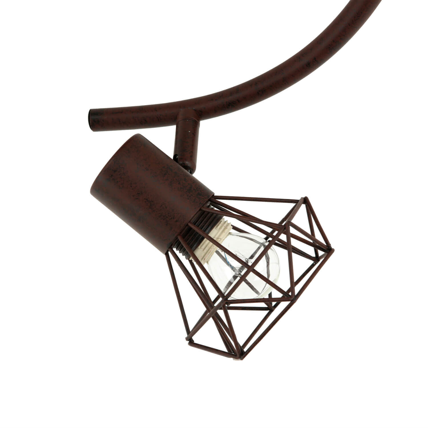 Geometrischer Spot Metall Retro in Rostbraun MIA Lampe