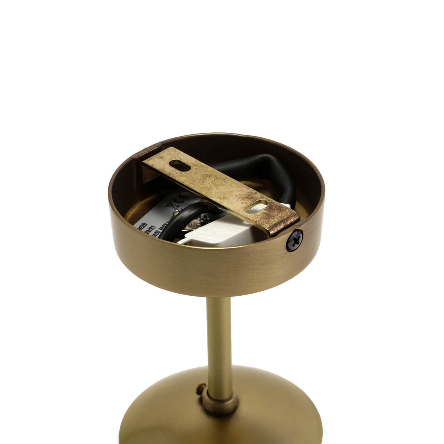 Premium Deckenleuchte MUSA rund Glas Echt-Messing Premium Deckenleuchte MUSA rund Glas Echt-Messing