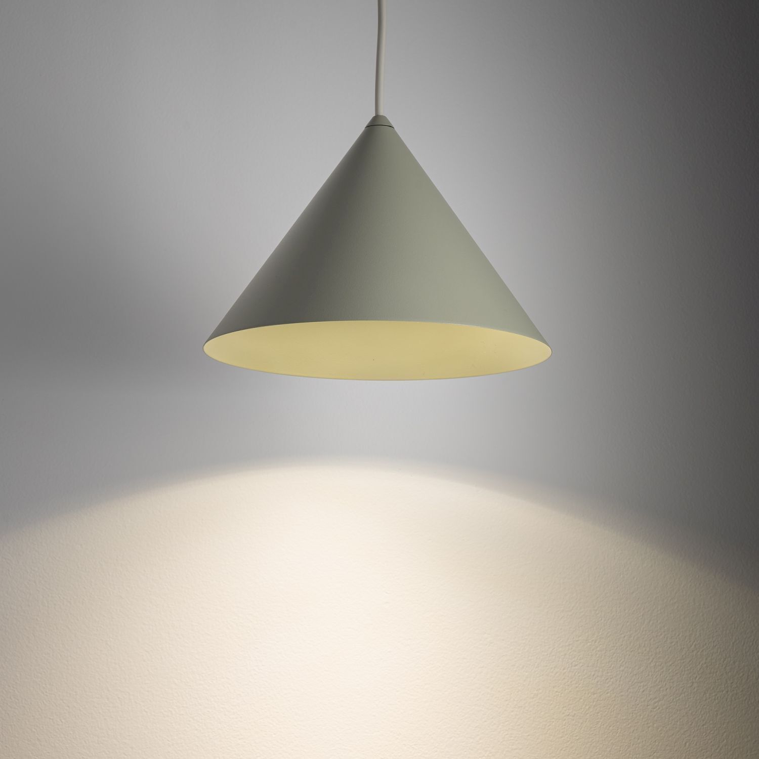 Lampe suspendue décorative métal GU10 Ø20,5 cm vert sauge