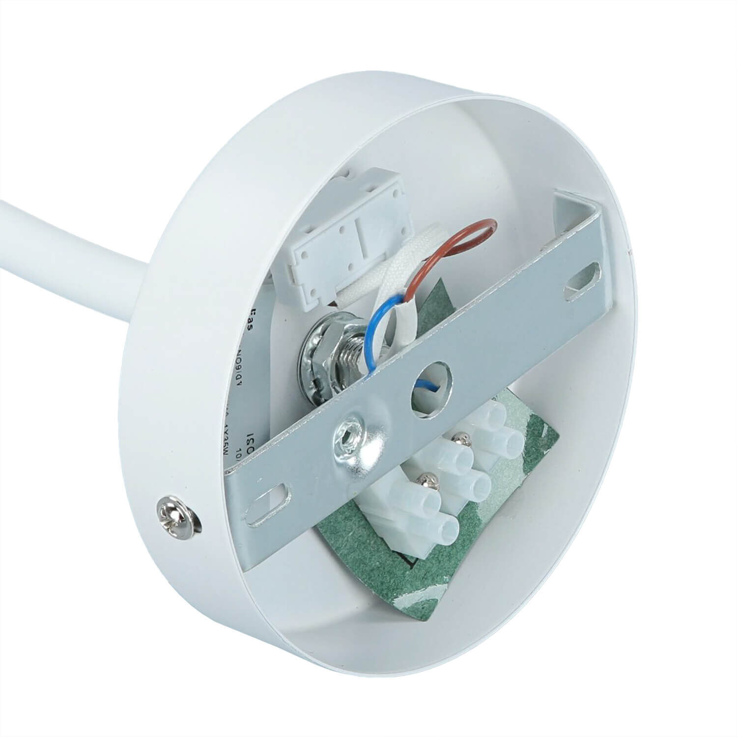 Wandlampe mit Schalter Weiß verstellbar Lesearm GU10 Wandlampe mit Schalter Weiß verstellbar Lesearm GU10