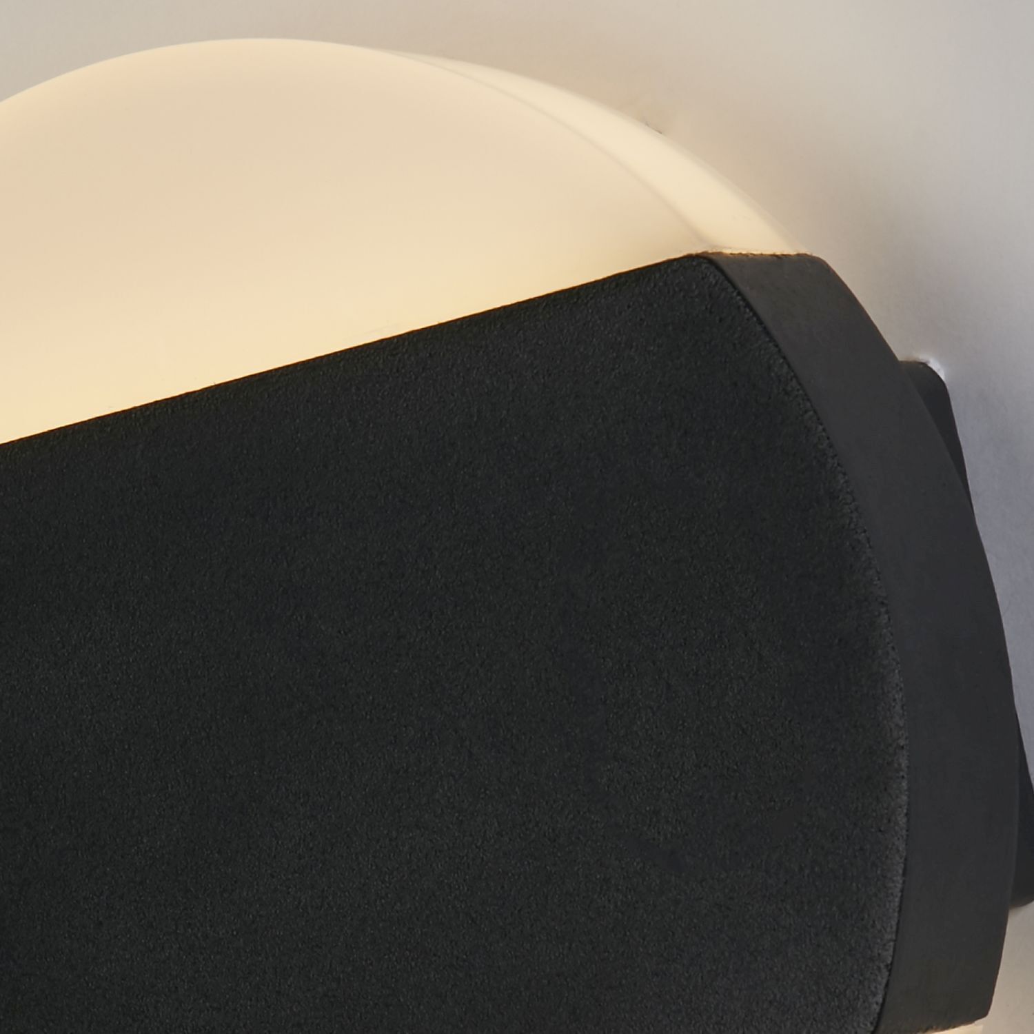 LED Außenwandlampe Aluminium IP44 287 lm Schwarz Weiß Kissen, Dekoration für Zuhause, Schaum