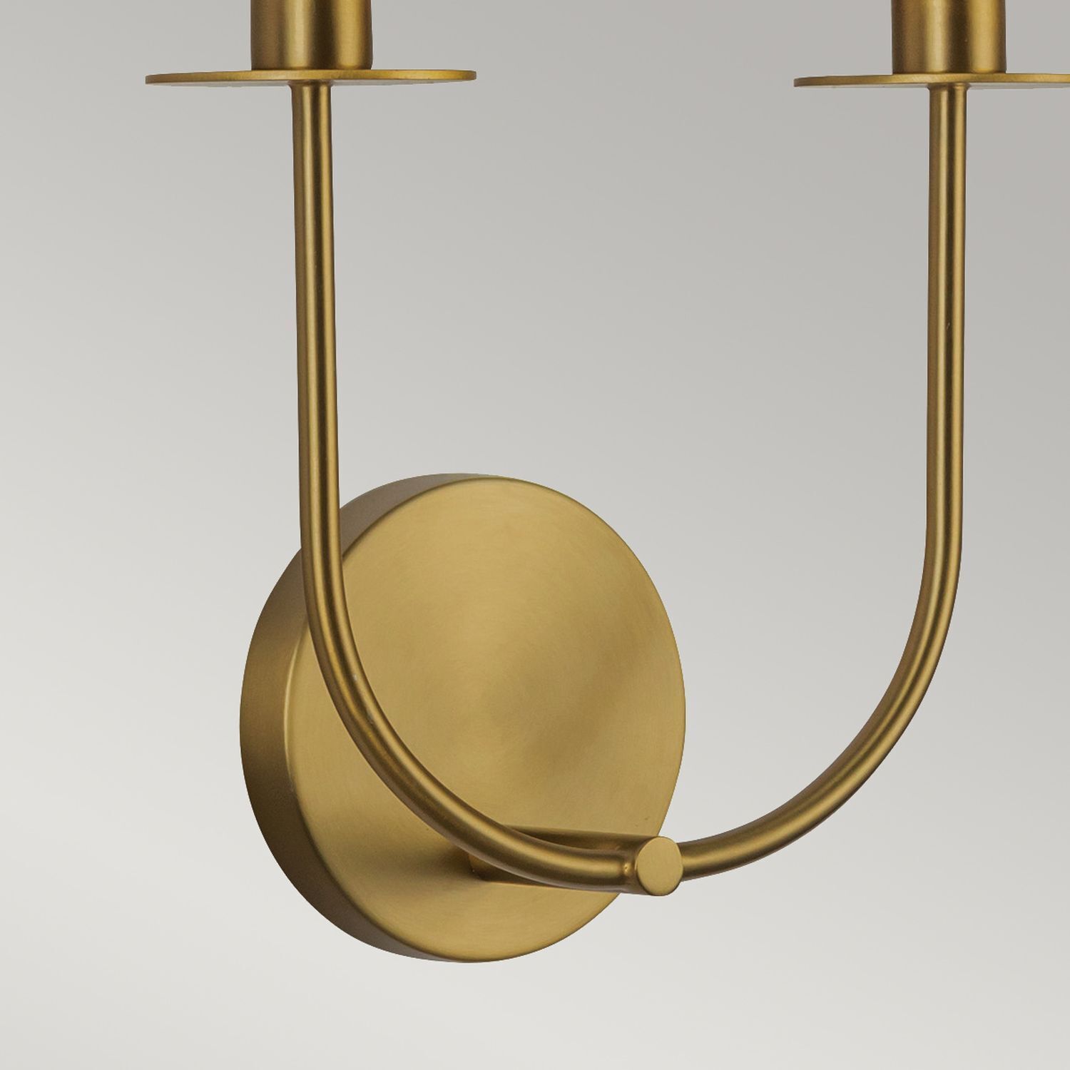 Wandlampe Glas Metall B: 30,5 cm in Gold 2x E14 Bronze