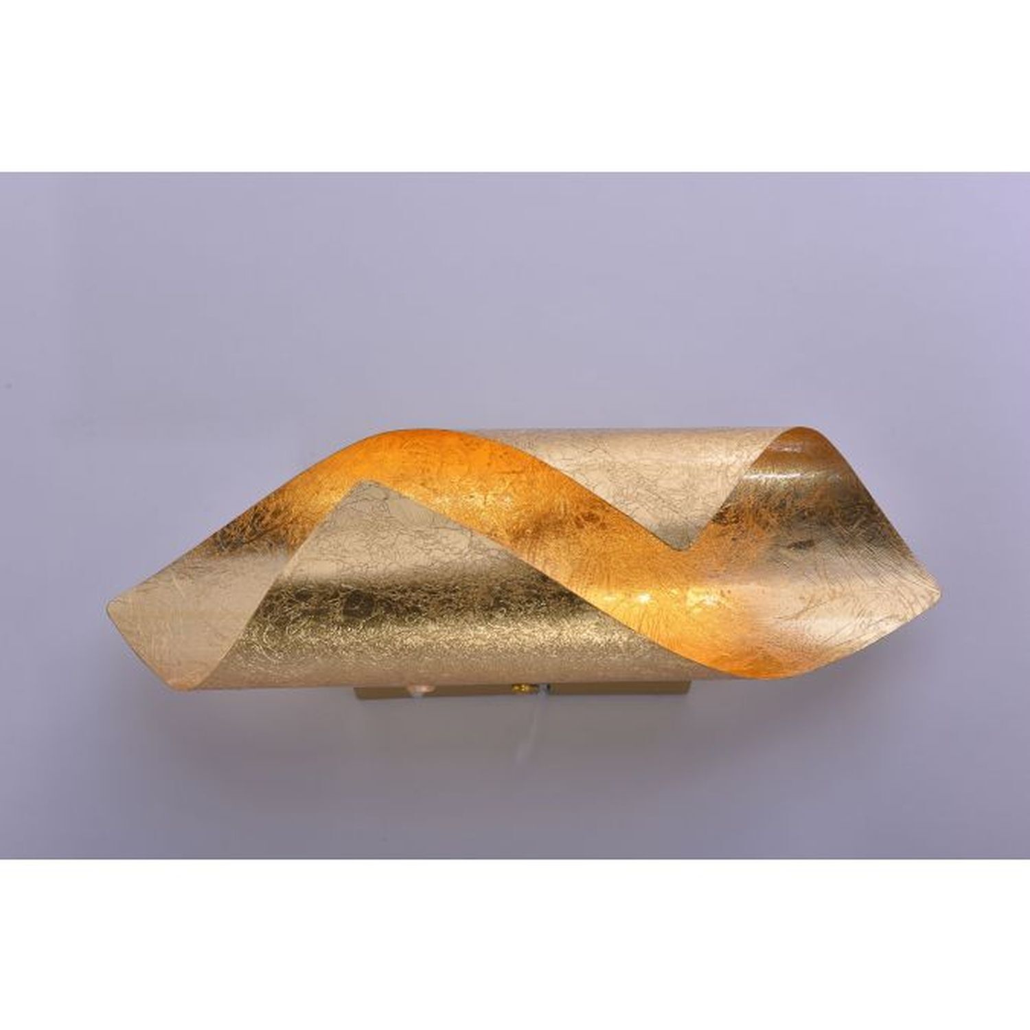 Stilvolle LED Wandleuchte Schalter 3000 K in Blattgold Stilvolle LED Wandleuchte Schalter 3000 K in Blattgold