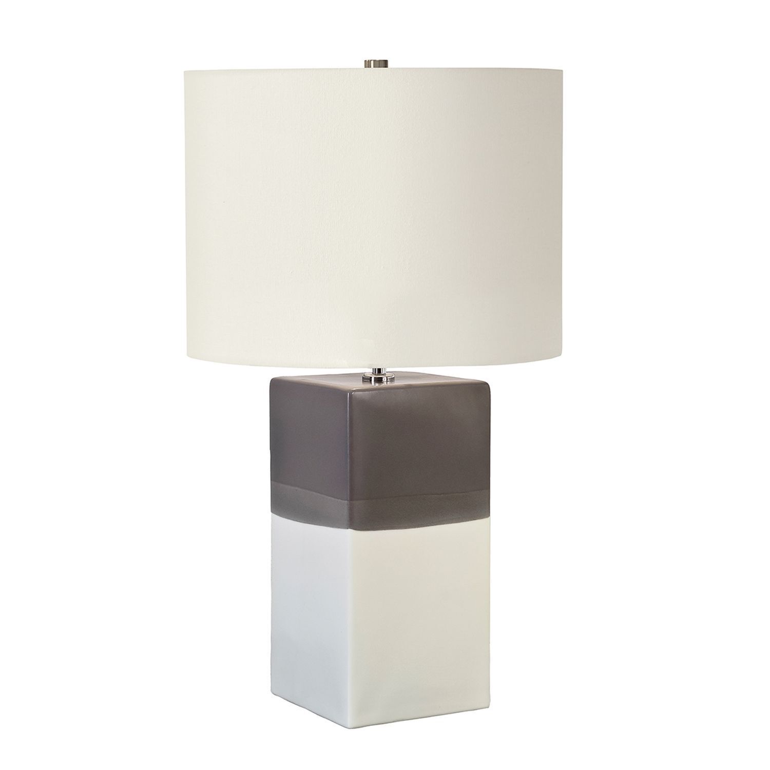 Lampe de table céramique 60cm de haut Crème Grise Table de nuit