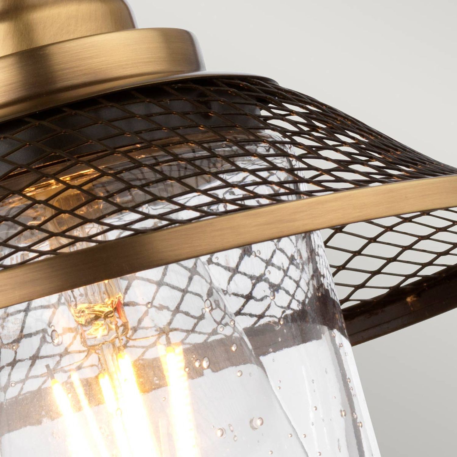 Vintage Wandlampe Badezimmer H: 30 cm E27 IP44 Metall Glas Leuchte, Lampe