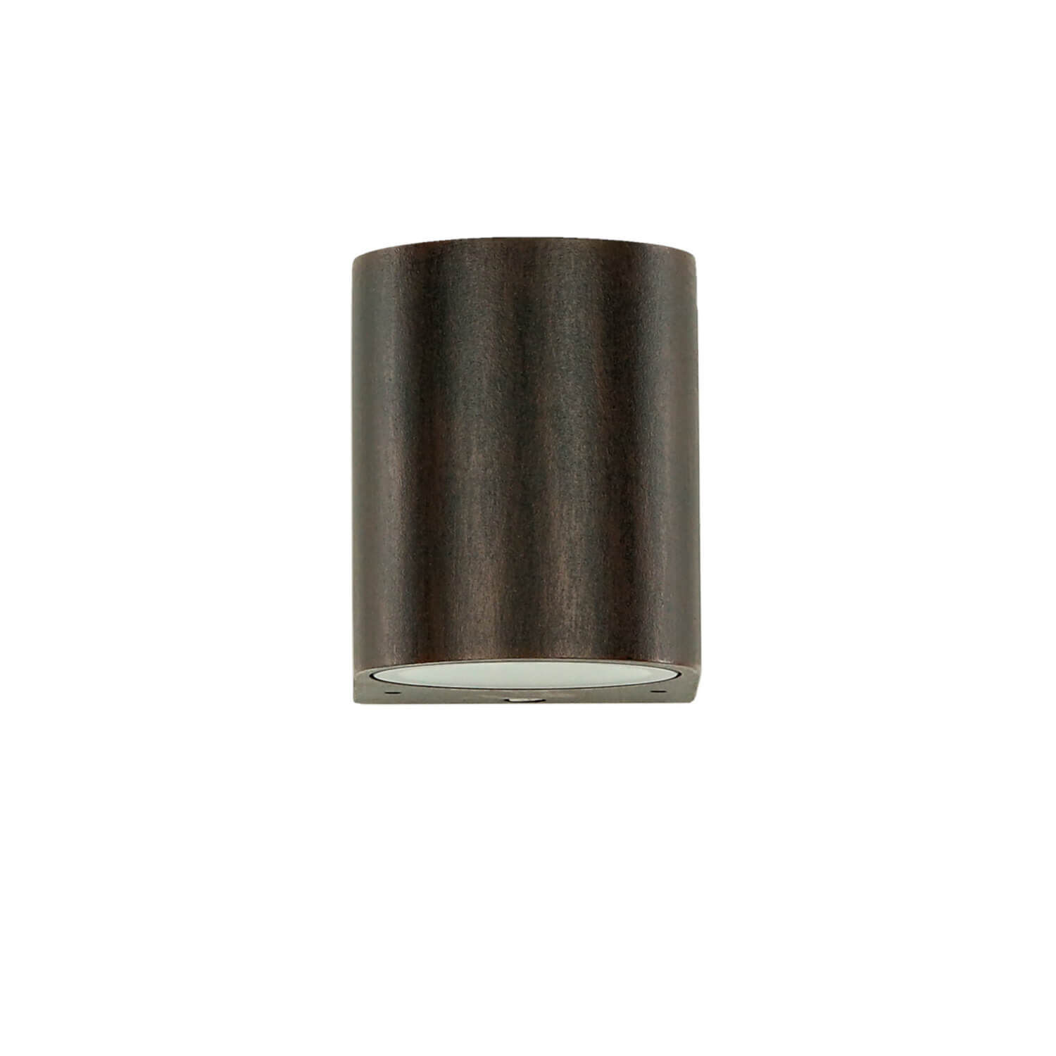 Wandlampe AALBORG außen Down Strahler Braun Antik Zylinder