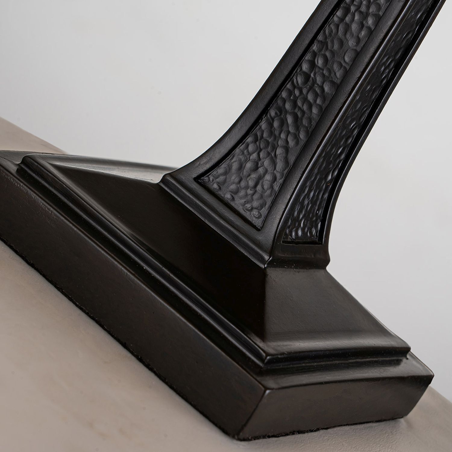 Tischleuchte Buntglas Metall Tiffany Stil 35 cm hoch E27 Moebel