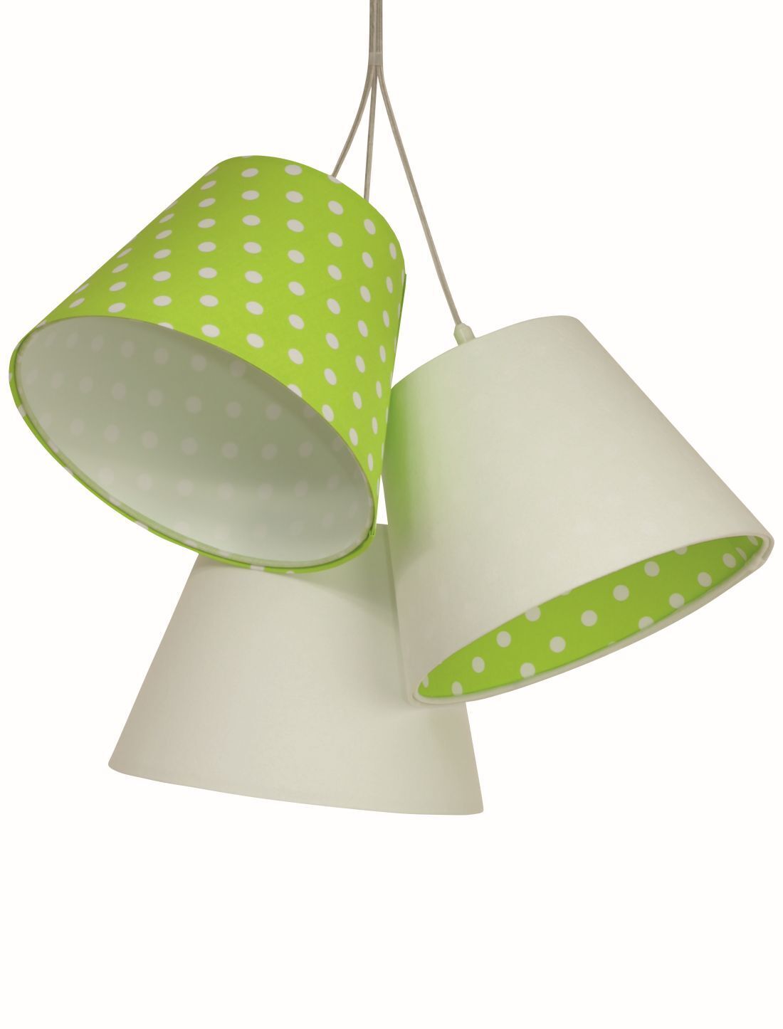 Suspension tissu 3-flmg enfants blanc vert SAMY