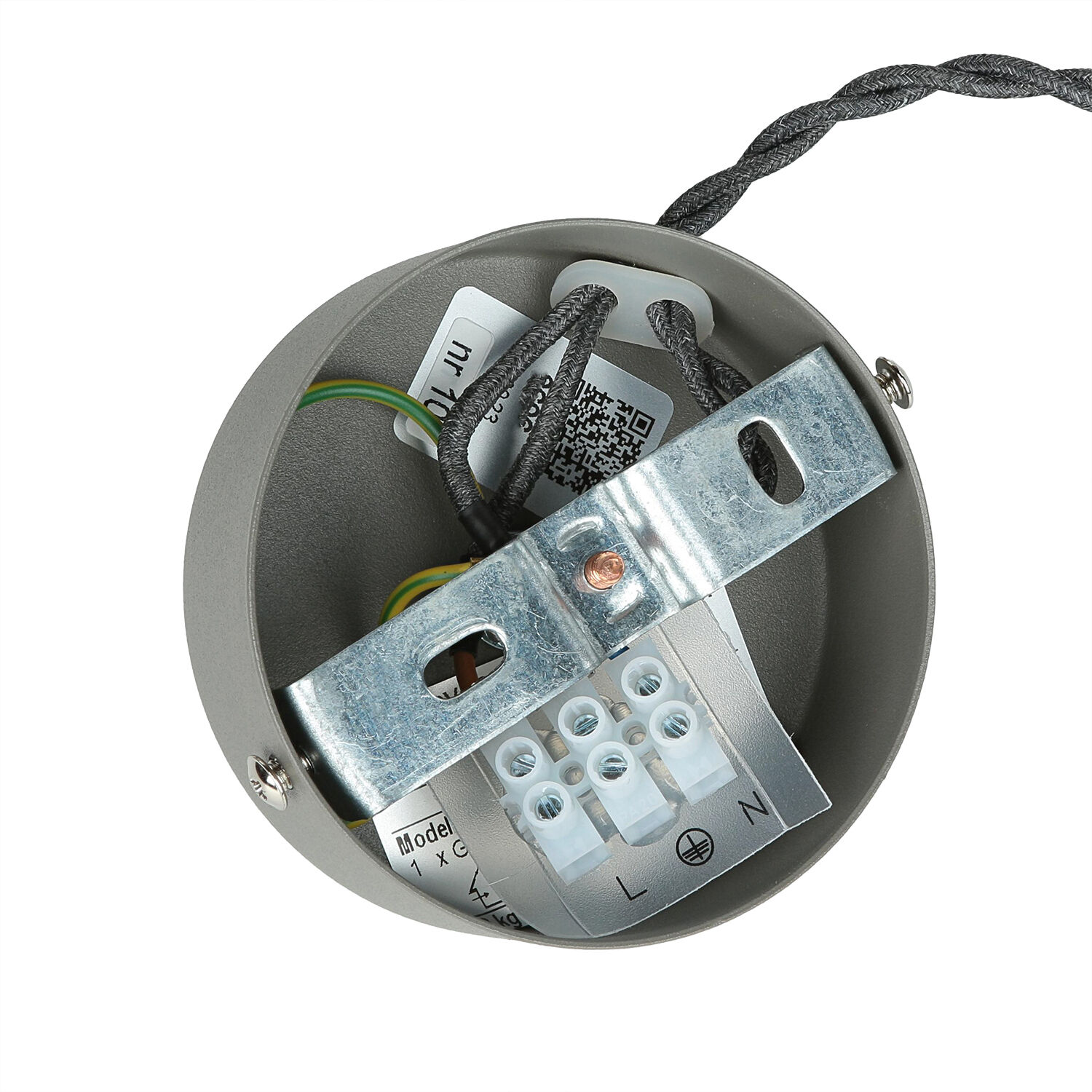 Esstisch Hängeleuchte GEOMETRIC Ø13cm Beton Grau Esstisch Hängeleuchte GEOMETRIC Ø13cm Beton Grau