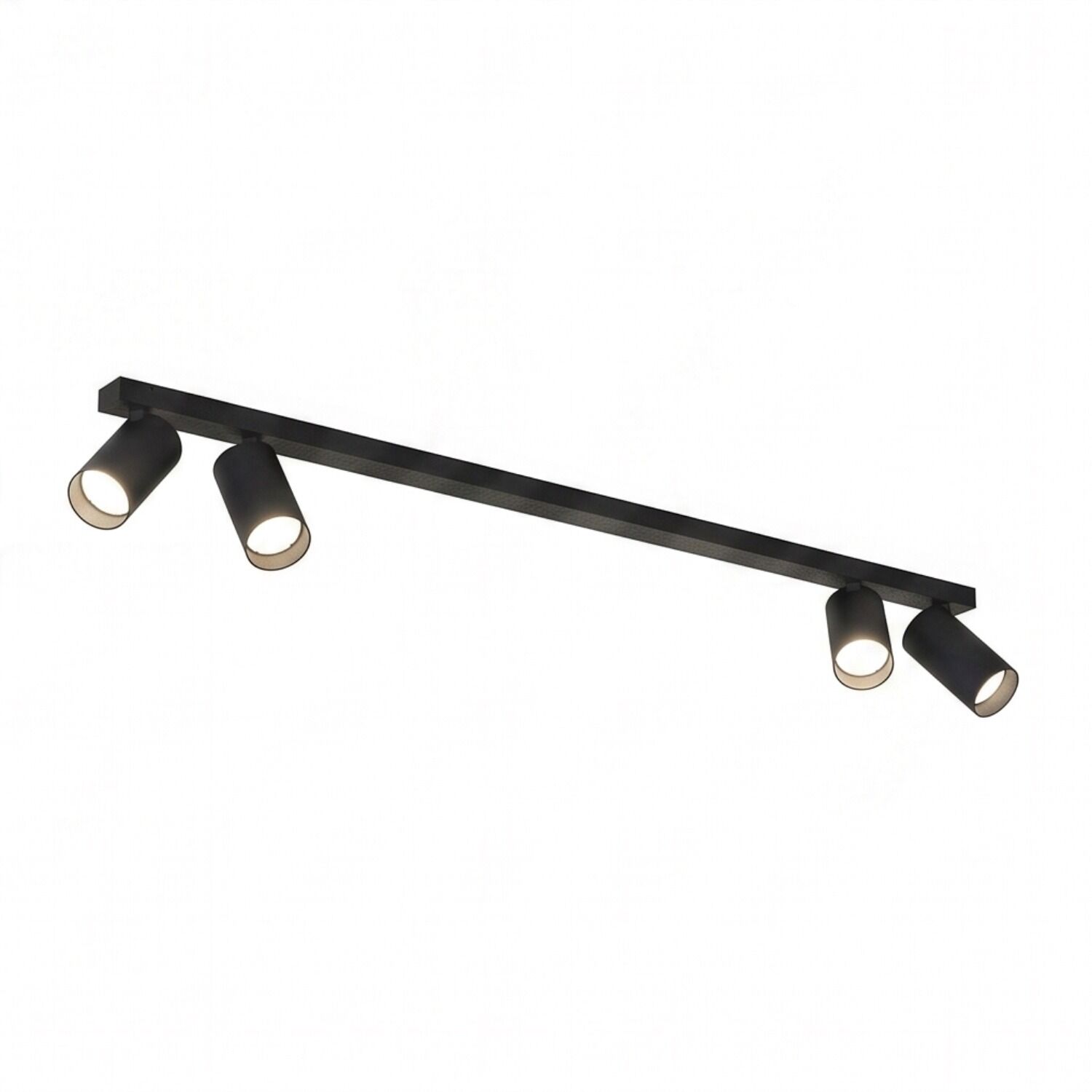 le66976-deckenstrahler-arbeitszimmer-flur-wohnzimmer-innen-kunststoff-metall-modern-4-flammig-gu10-ip20-schwarz-03 Deckenleuchte, Lichtbar, Track-Licht, Schwarze Leuchte, Spotlights