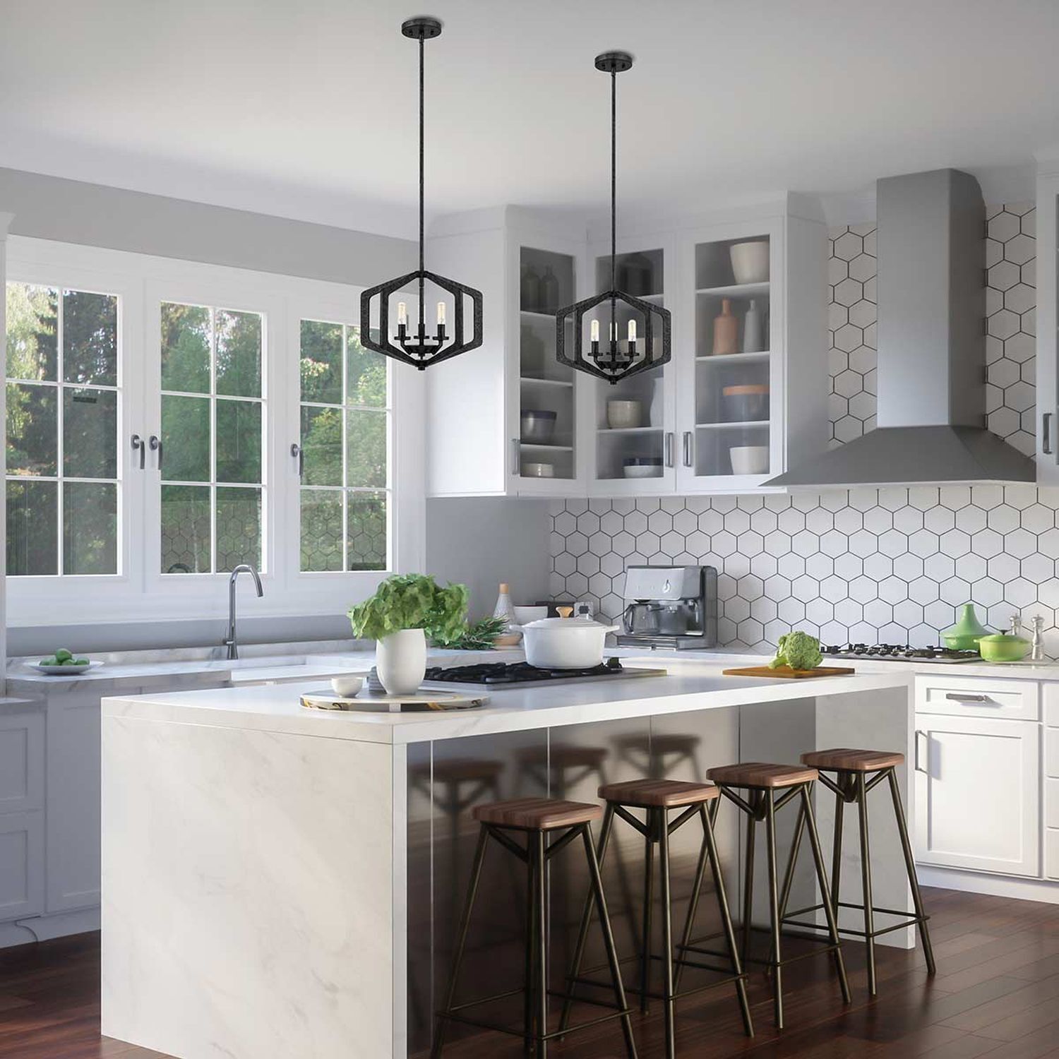 Drinnen, Innenarchitektur, Küche, Kücheninsel