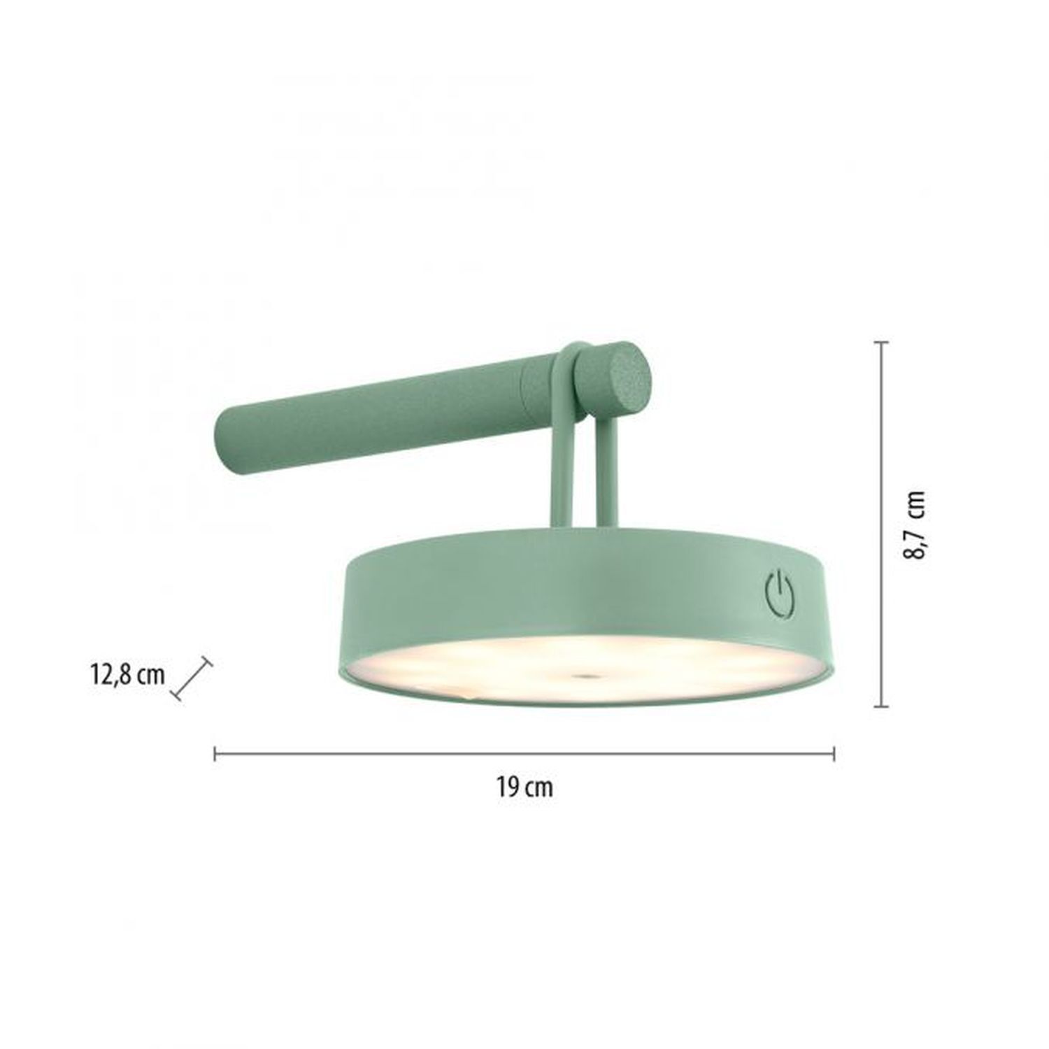LED Wandlampe Dimmer Touch Schalter IP44 2700 K Grün