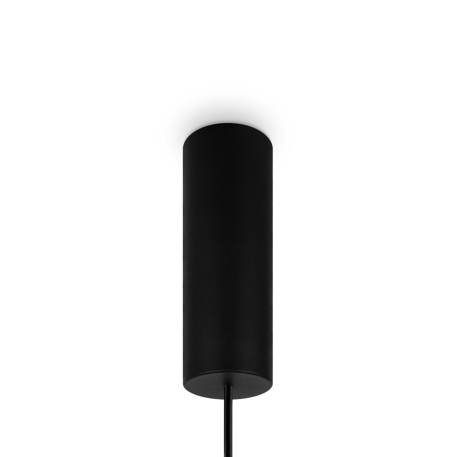 Suspension LED Métal Verre H : max. 348 cm Noir