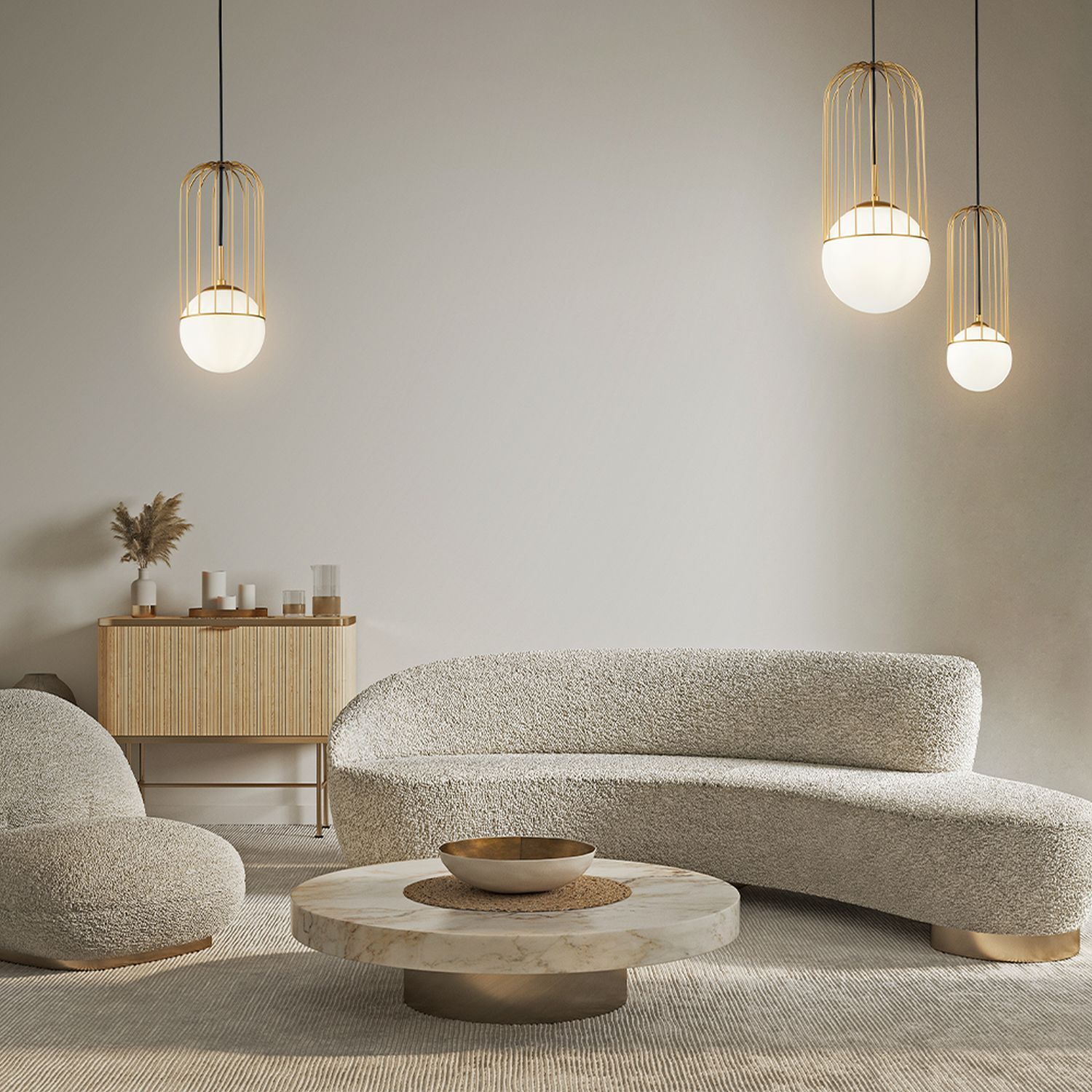 Lampe, Pflanze, Couch, Kerze, Dekoration für Zuhause