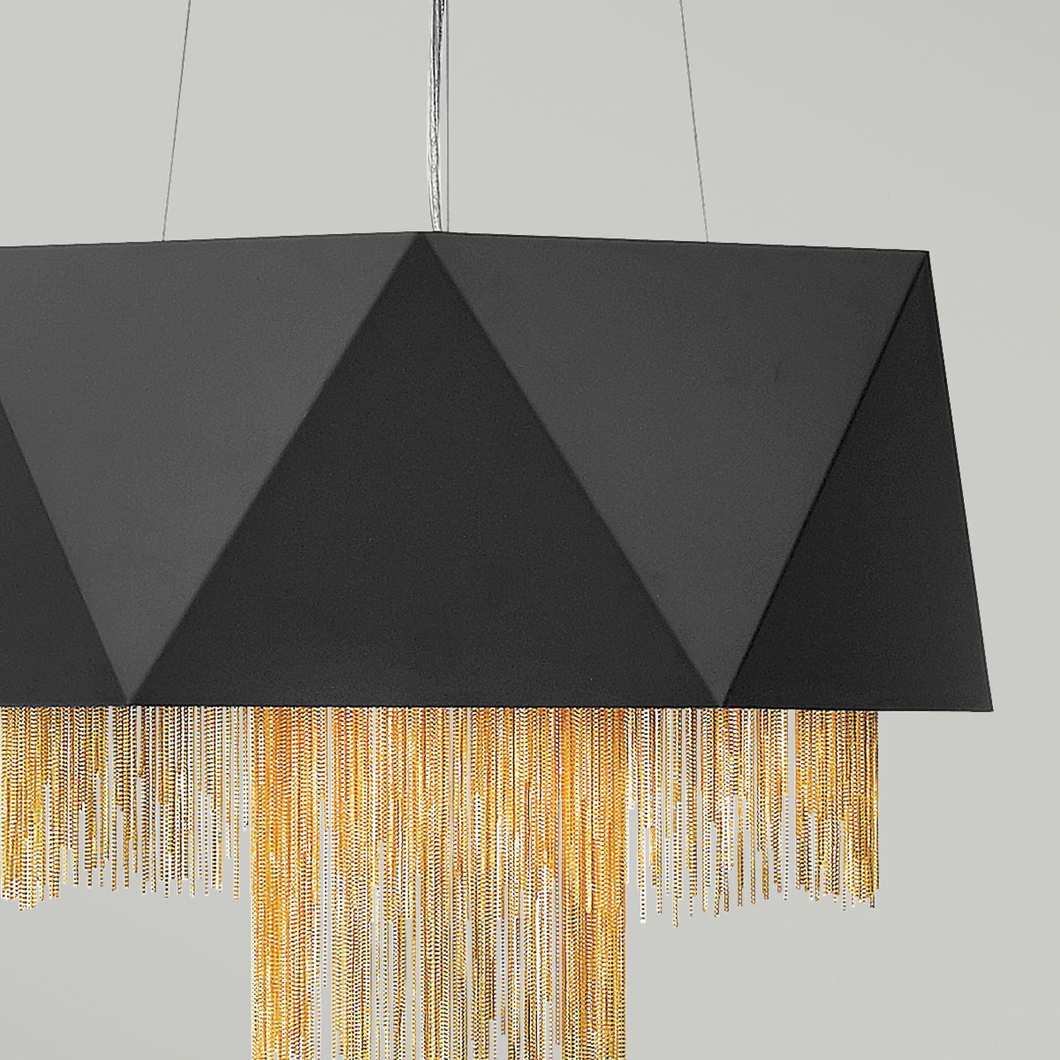 beleuchtung-haengeleuchte-pendelleuchte-haengelampe-venina-6-flammig-schwarz-matt-gold-modern-design-630-3 pendant, Lampe, hängendes Licht, Geometrisch, Fransen