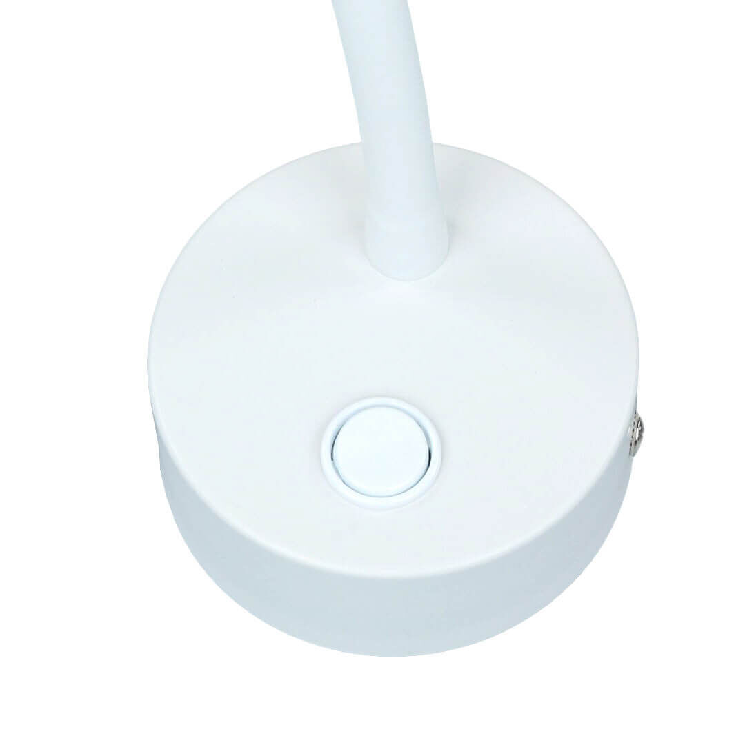 Verstellbare Wandlampe Weiß Ø13cm mit Schalter