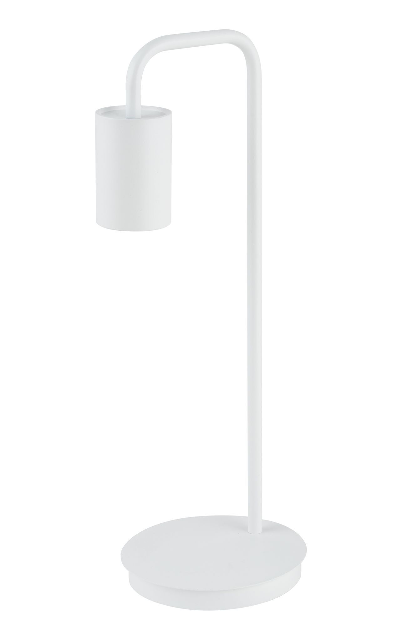 Lampe de table blanche Lire en métal 46 cm GU10 minimaliste