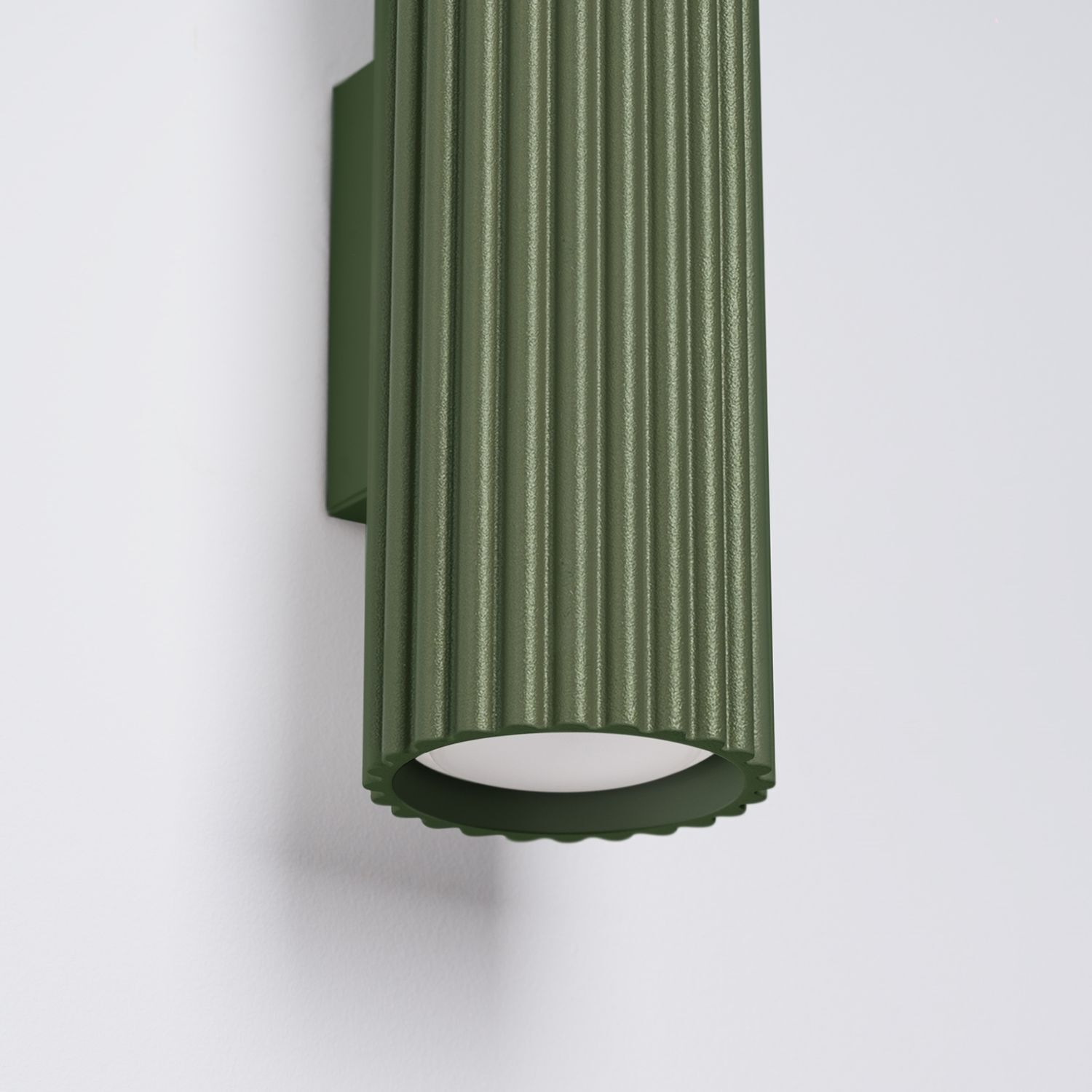 Applique intérieure petite H : 20 cm Vert GU10 2 flammes Up Down