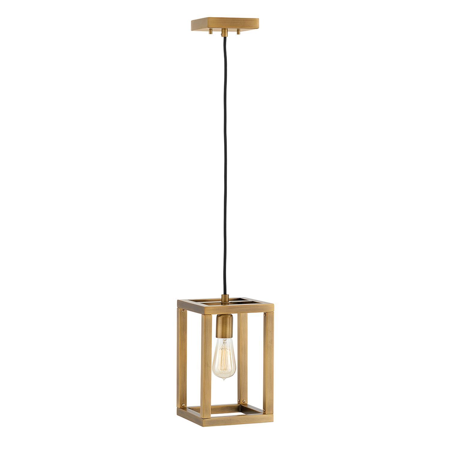 Lampe à suspendre bronze brossé L : 17,8 cm H : max. 2 m E27