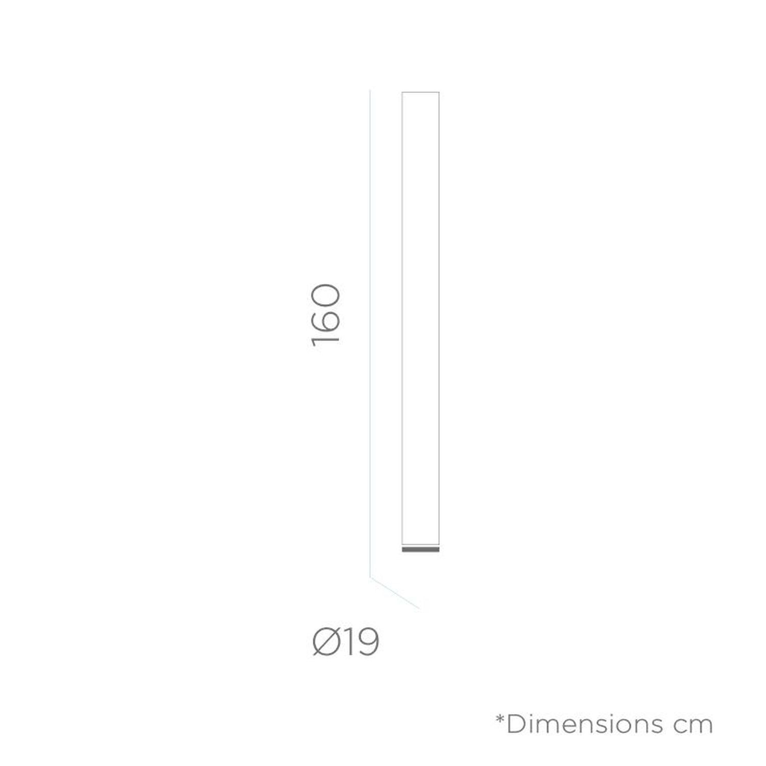 LED Stehleuchte außen Weiß 165 cm IP65 4000 K Stecker Kabel Seite, Text, Diagramm, Handlung